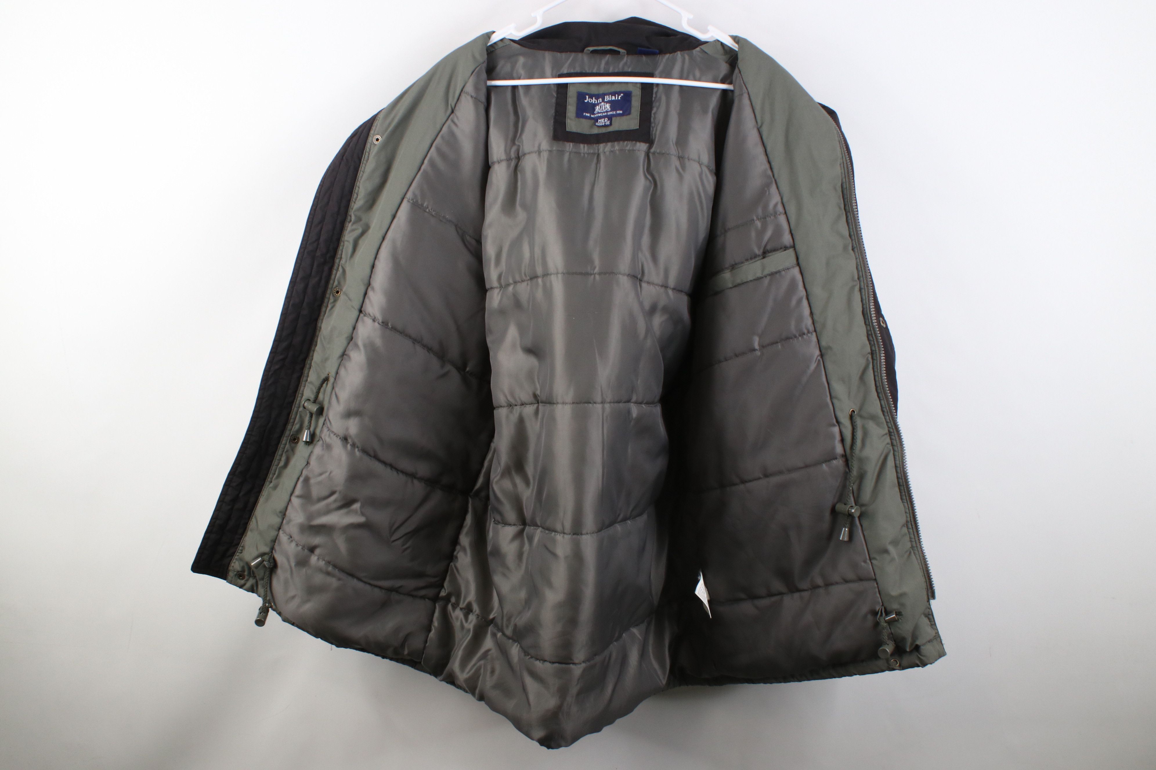 Vintage Vintage 90s Streetwear Hooded Puffer Parka Jacket Green Size US M / EU 48-50 / 2 - 10 Thumbnail