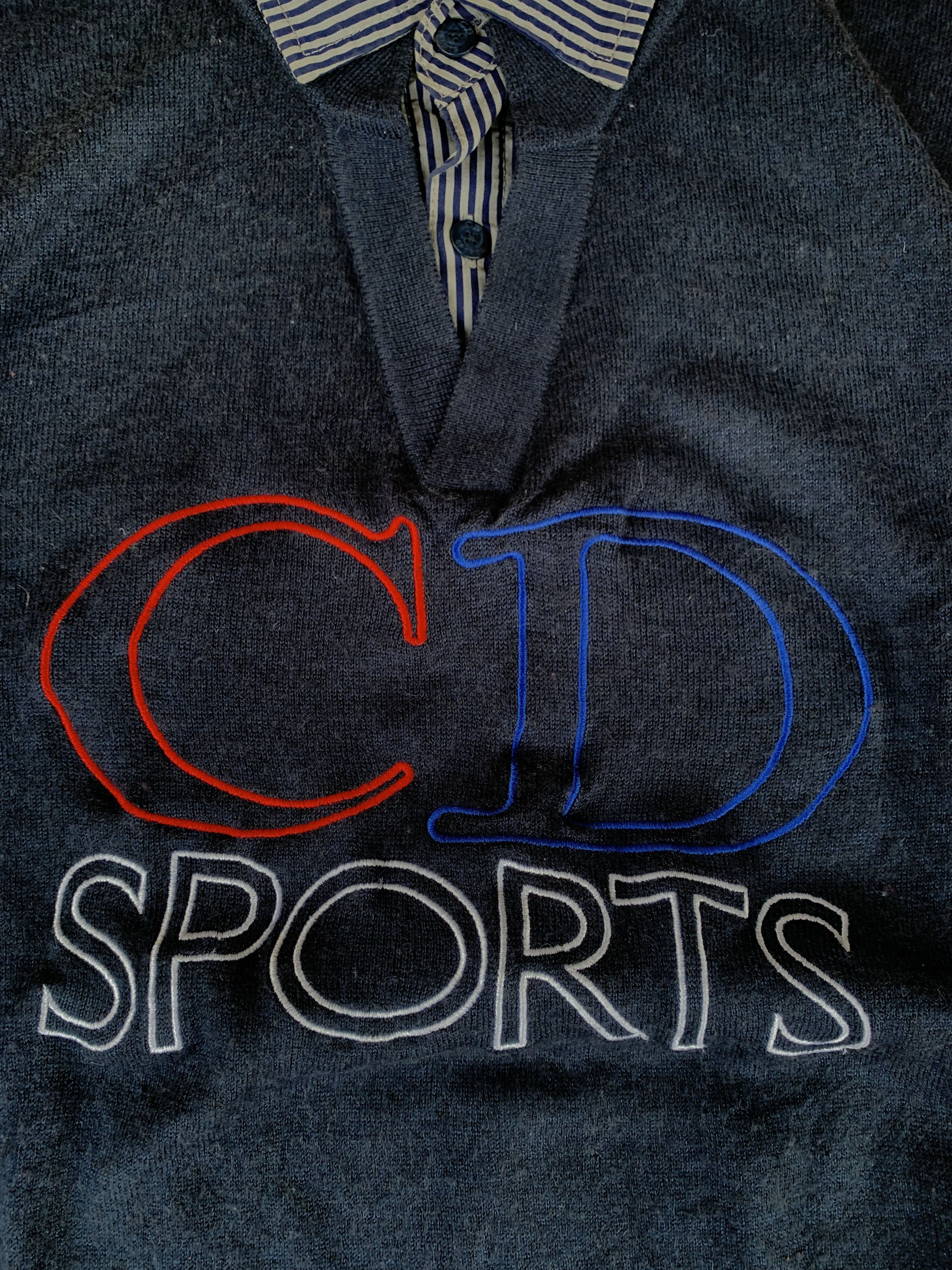 Christian Dior Monsieur Christian Dior sports knitwear with collar Size US M / EU 48-50 / 2 - 3 Thumbnail