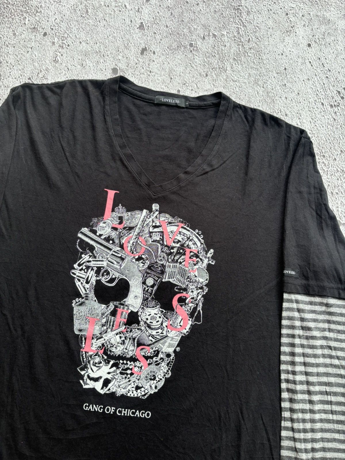 Hysteric Glamour Y2k Double Layer Loveless Skull longsleeve Size US M / EU 48-50 / 2 - 3 Thumbnail
