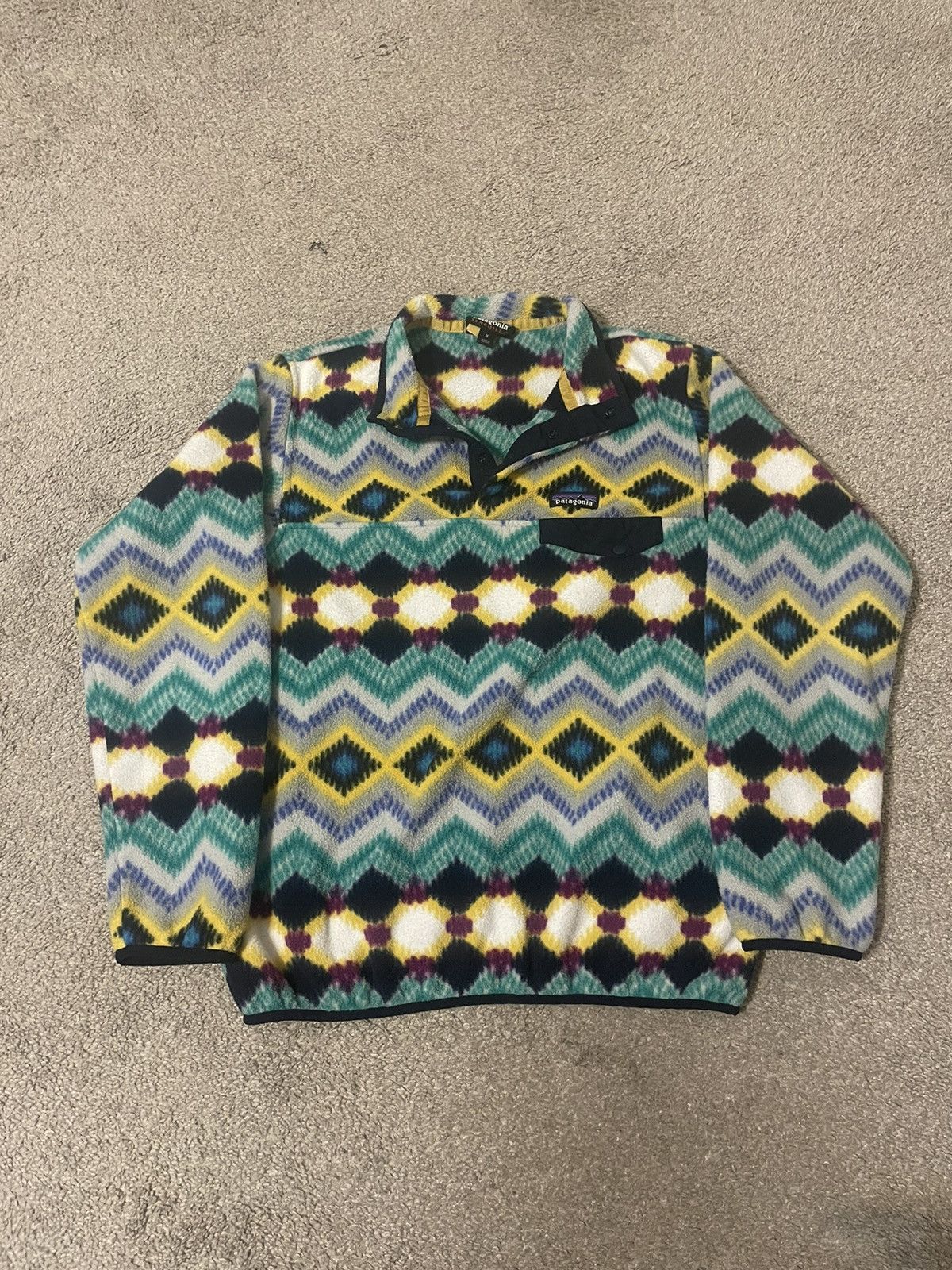 Patagonia Patagonia Synchilla Aztec Fleece Size Medium Timber Twist Size M / US 6-8 / IT 42-44 - 1 Thumbnail