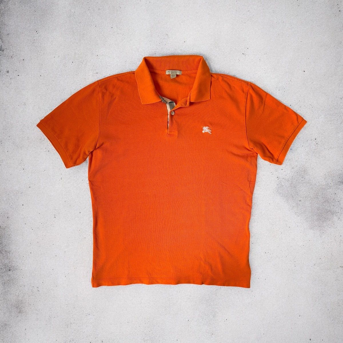 Burberry CRAZY 🦊 Burberry Brit polo t-shirt orange nova check Size US S / EU 44-46 / 1 - 1 Thumbnail