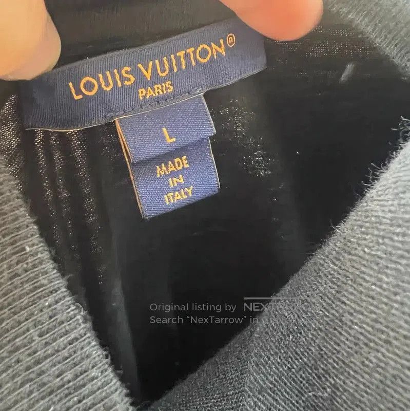 Louis Vuitton Louis Vuitton Black Cotton T. Size L / US 10 / IT 46 - 4 Thumbnail
