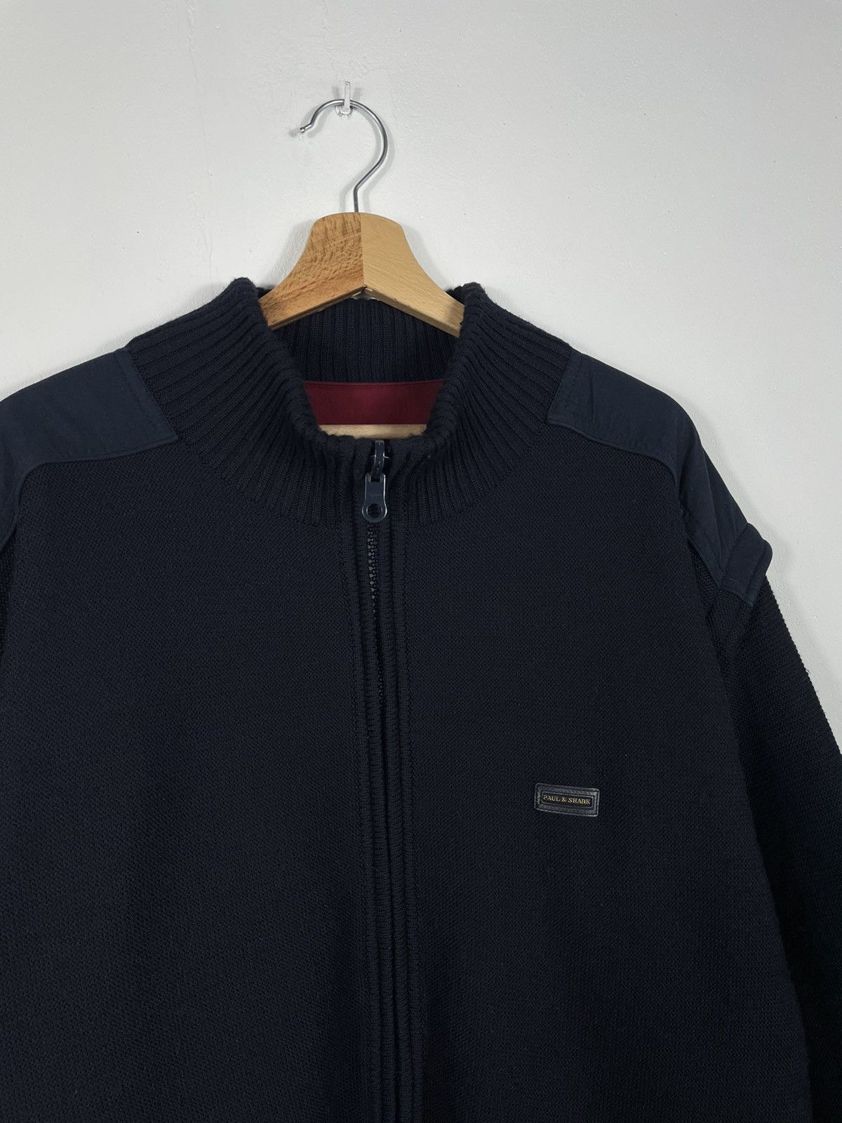 Designer × Paul & Shark × Vintage Retro 90s Navy Red Paul & Shark Double-sided Bomber Size US XXL / EU 58 / 5 - 11 Thumbnail