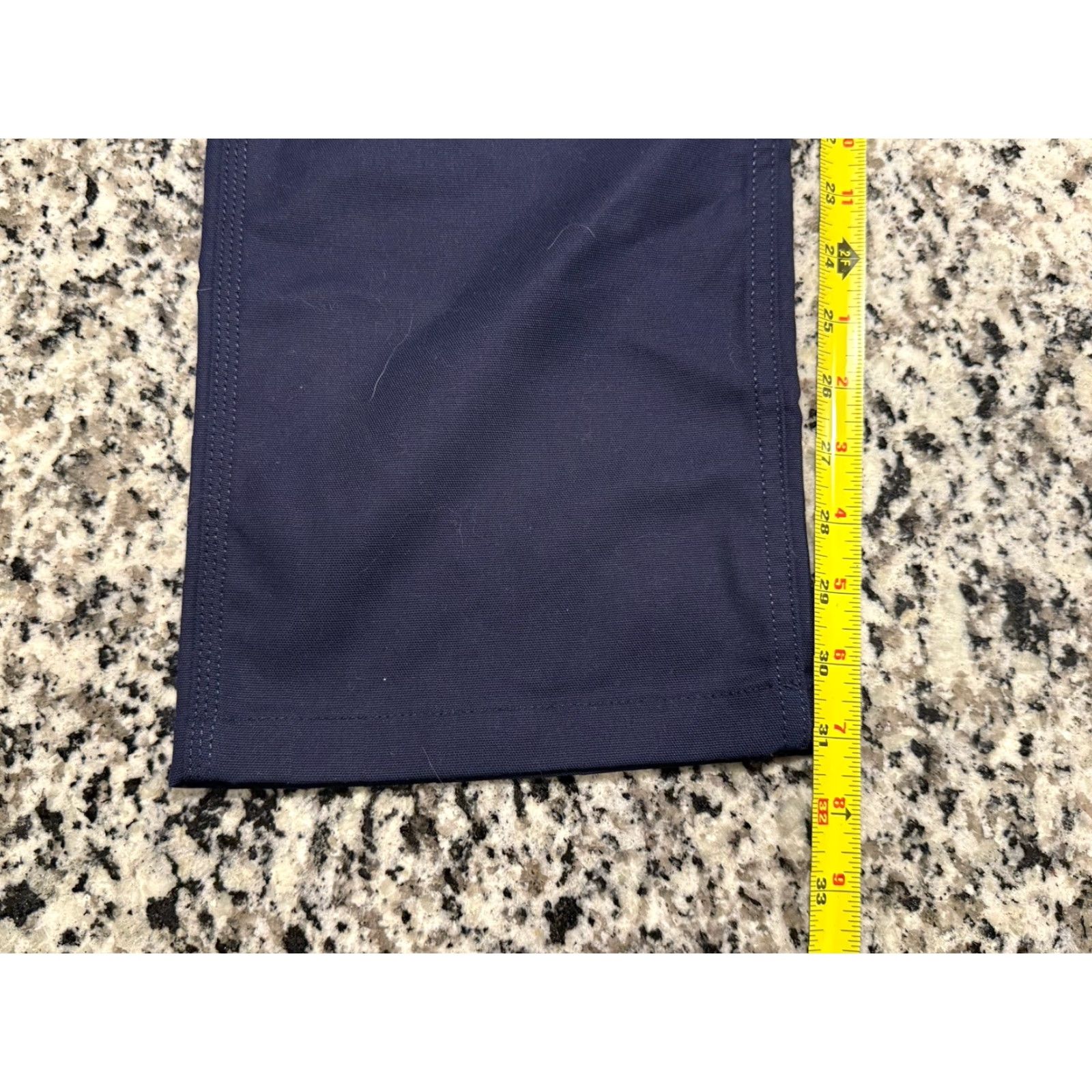 Carhartt Carhartt Pants Mens 36x31 Carpenter Straight Relaxed Fit Navy Blue Cotton Polyester Spandex 6-Pocket Workwear Flat Front Jeans Trousers Size US 36 / EU 52 - 2 Thumbnail