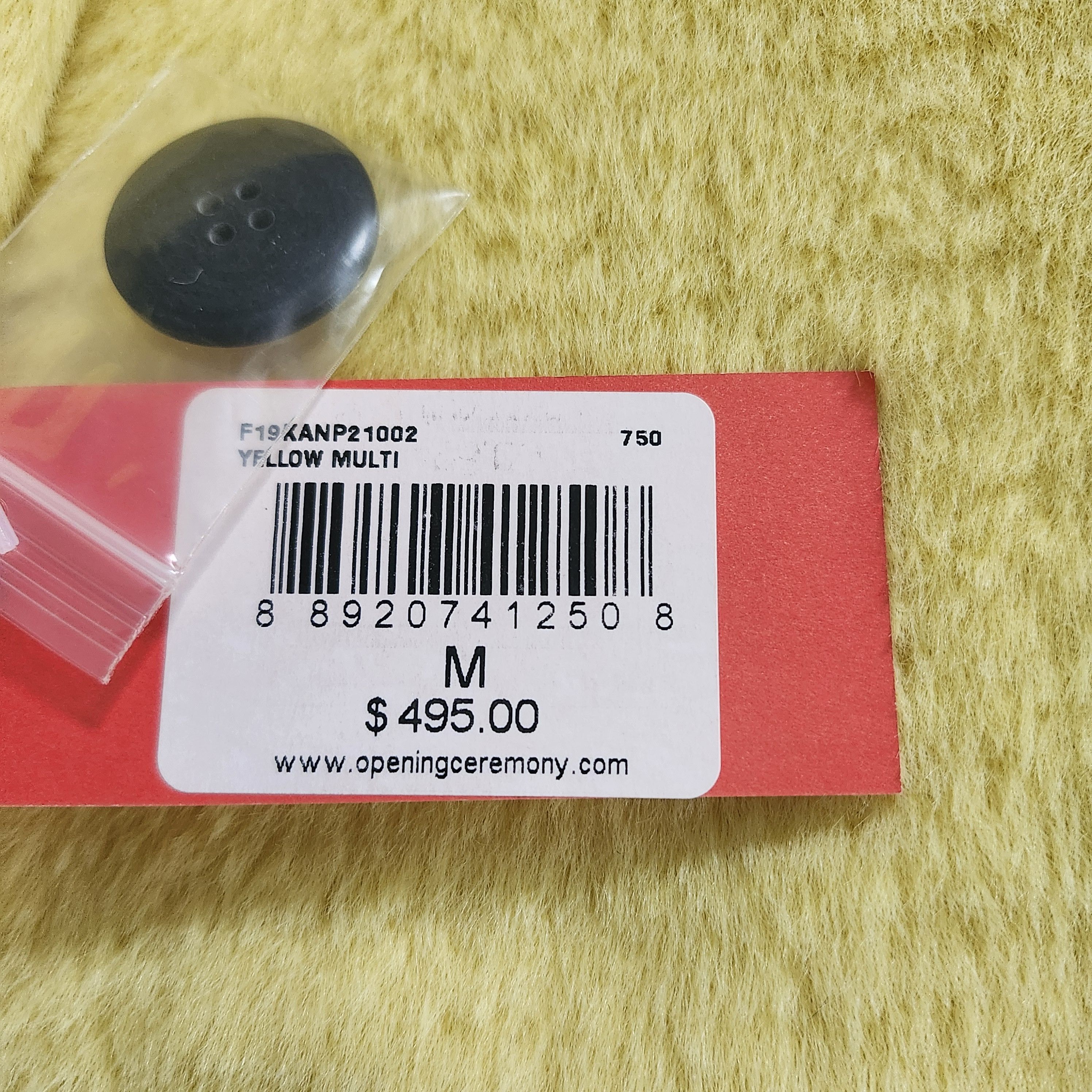 Other Fung Lan houndstooth/yellow reversible coat Size US M / EU 48-50 / 2 - 3 Thumbnail