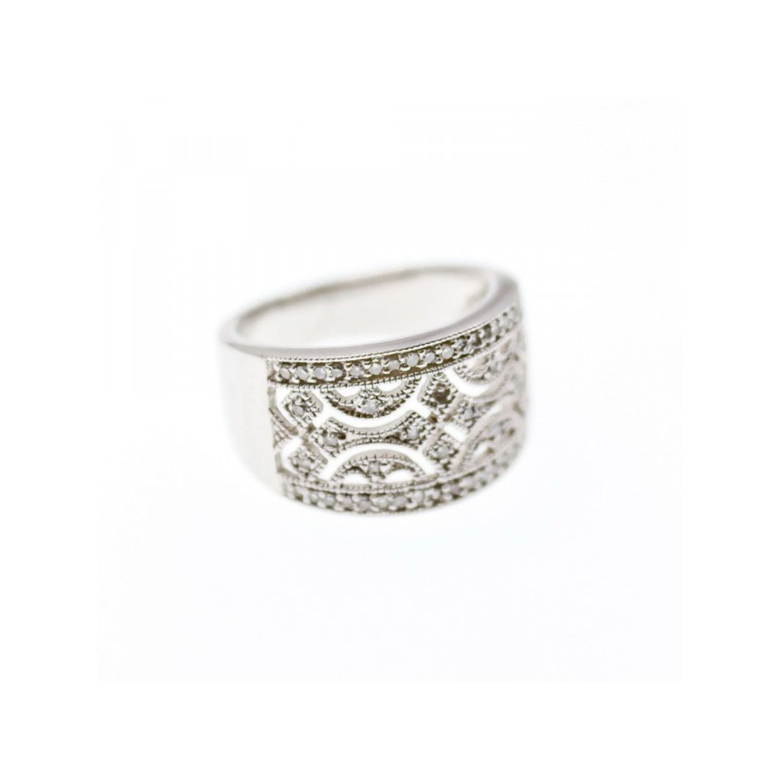 Other 925 STERLING SILVER CZ "LACE" RING SIZE 6 Size ONE SIZE - 3 Thumbnail