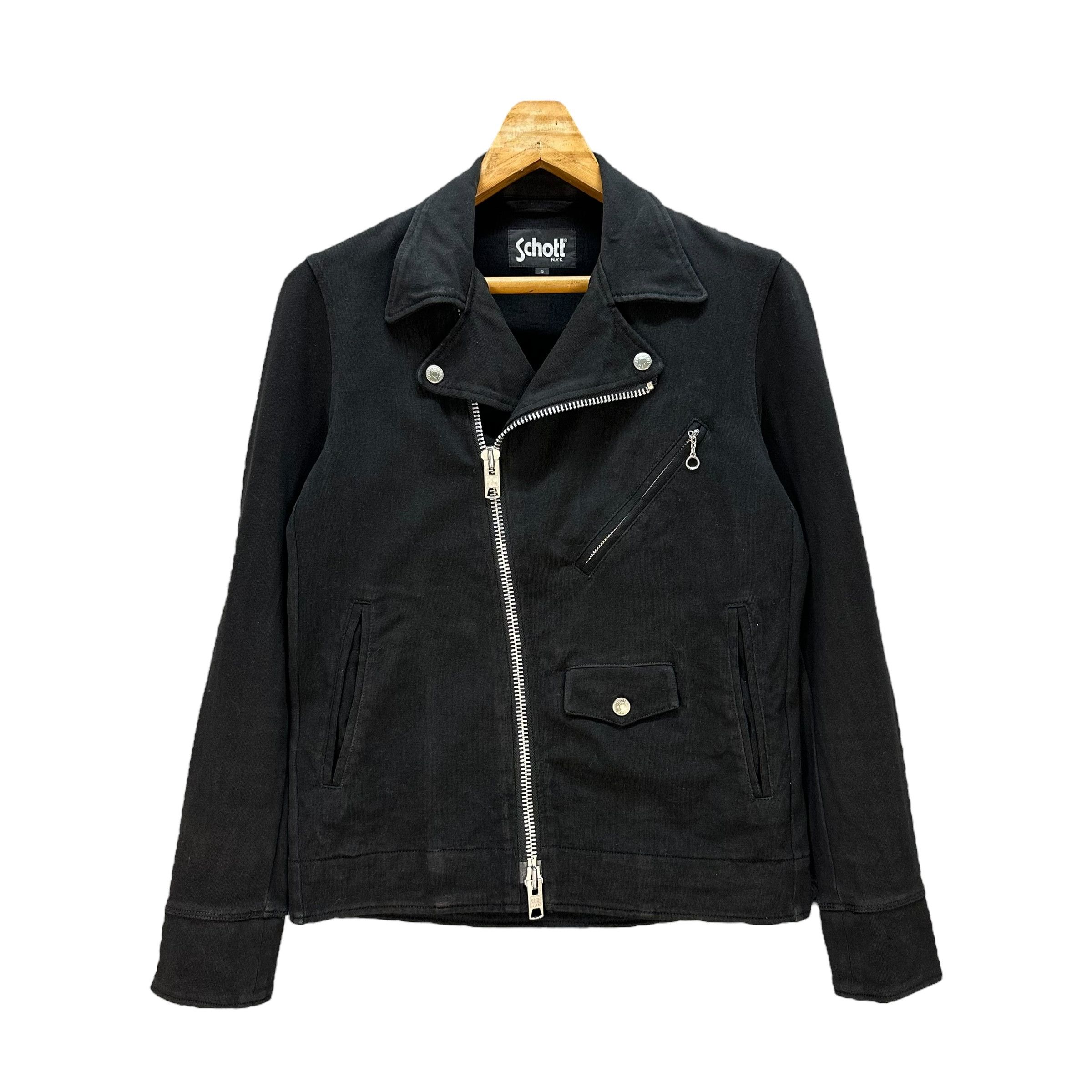 Schott NYC Double Collar Cotton Jacket #A27-0619