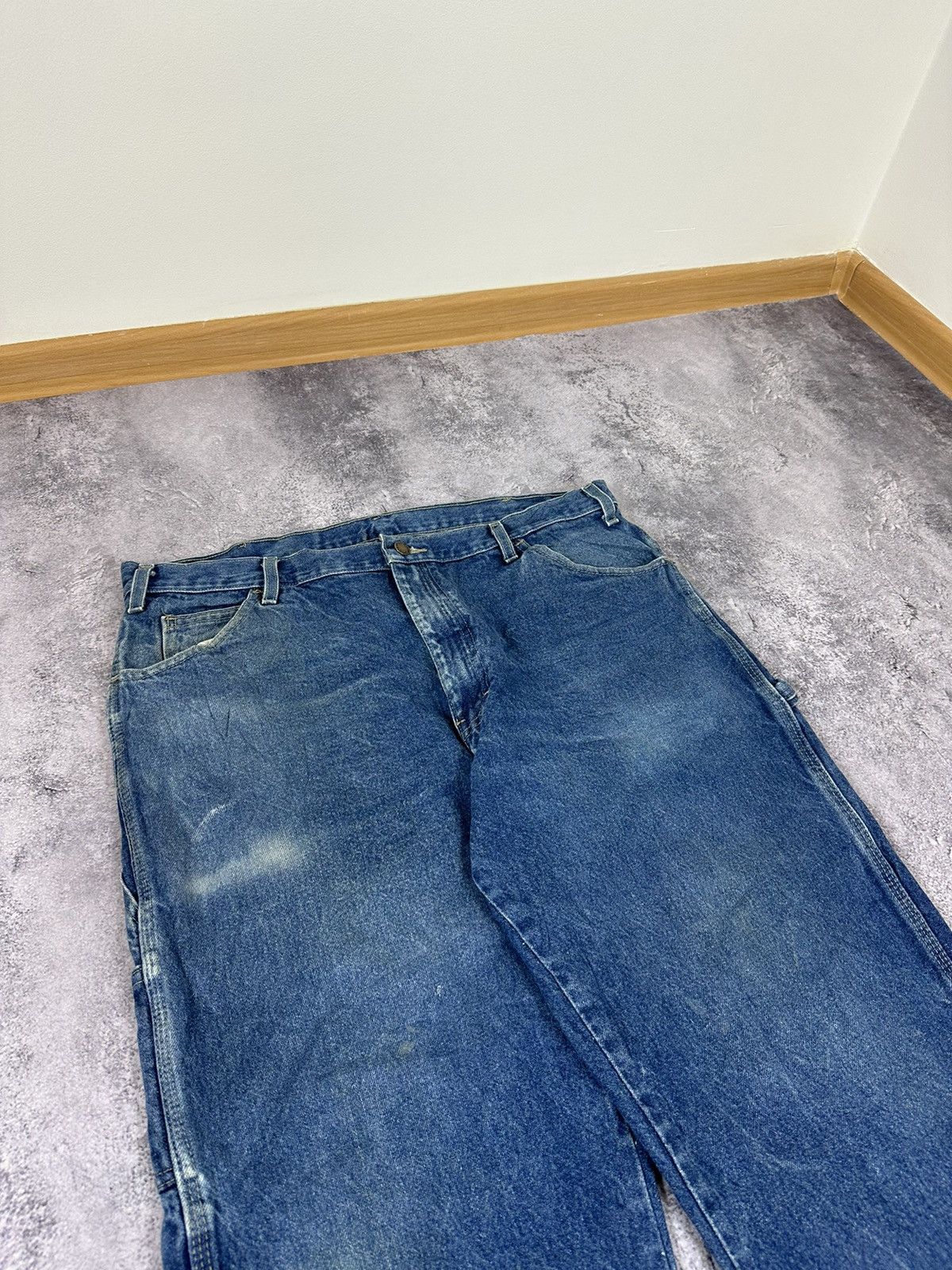 Dickies Vintage Dickies USA Cargo Denim Carpenter Hype Work Pants Size US 38 / EU 54 - 13 Thumbnail