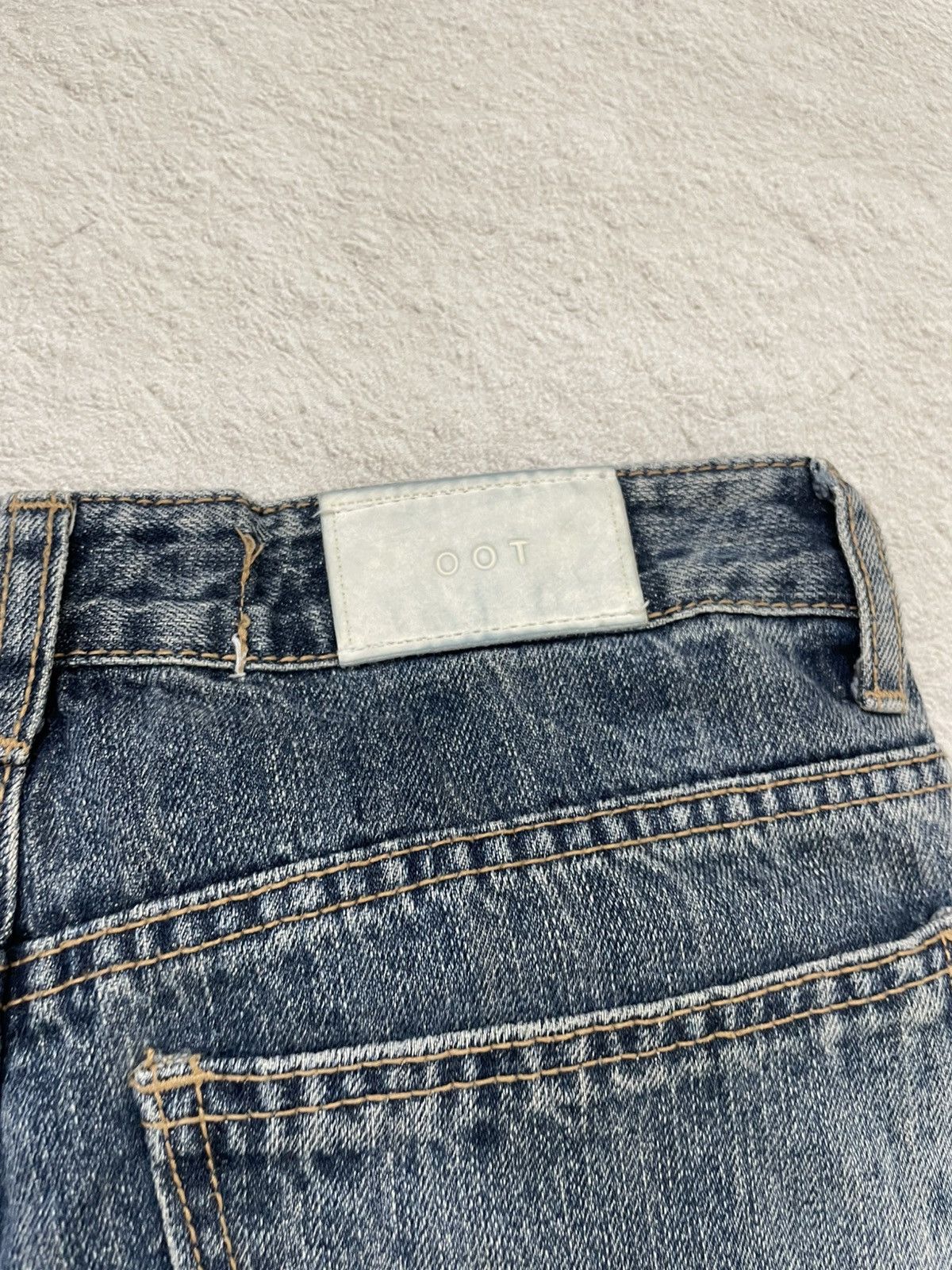 Japanese Brand 2000s OOTJ Mudwash Flare Denim Distressed Japan Y2K Size US 26 / EU 42 - 11 Thumbnail