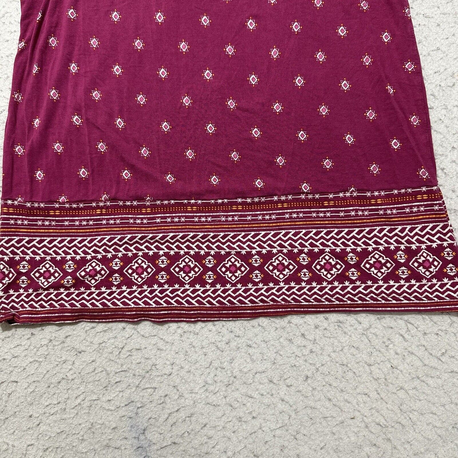 Old Navy Old Navy XS Babydoll Tank Top Berry Purple Boho Print Size XS / US 0-2 / IT 36-38 - 7 Thumbnail