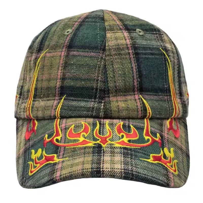 Other Vintage Retro Style Checked Baseball Cap Hat Size ONE SIZE - 2 Thumbnail