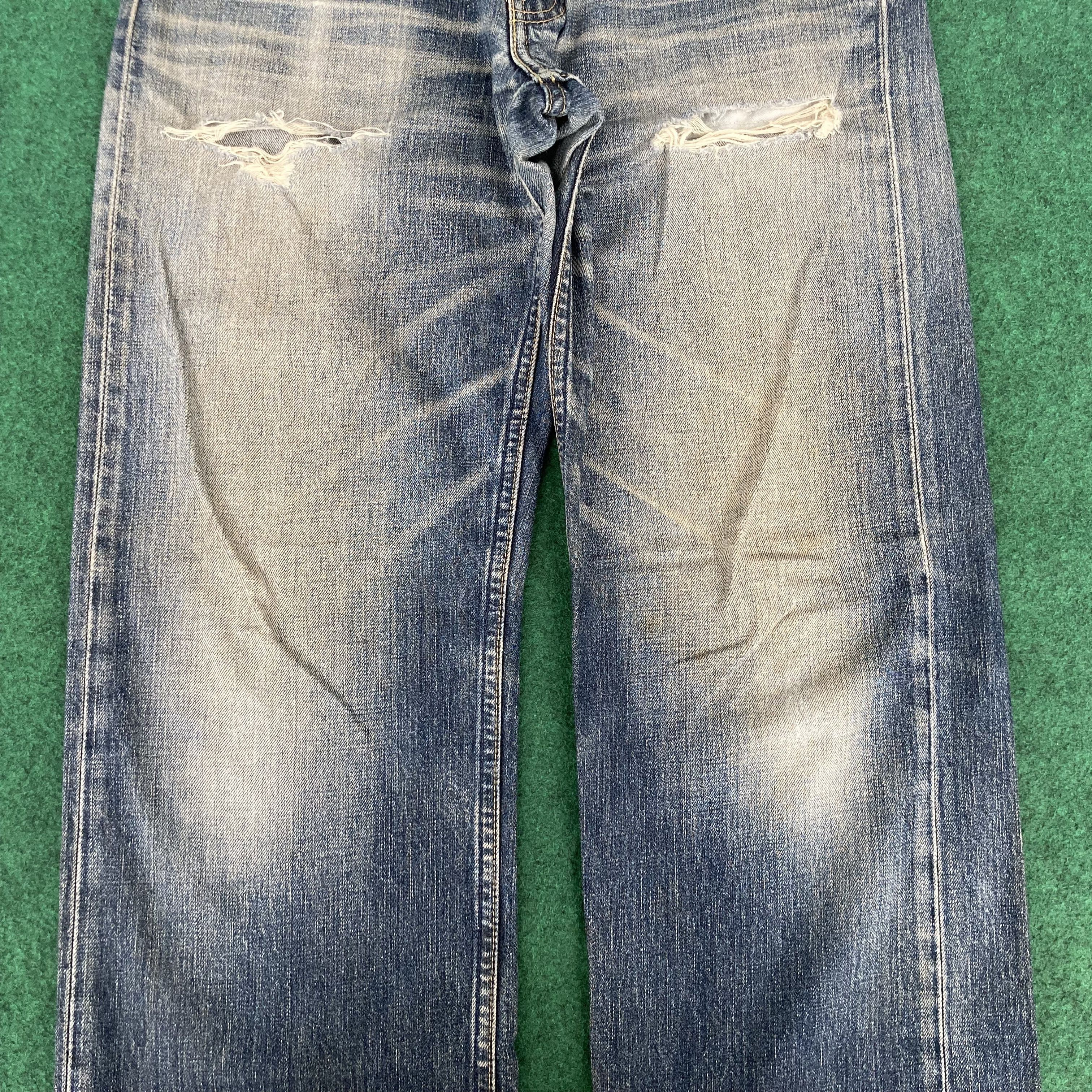 Levi's Vtg Levis 503 Faded Distressed Ripped Sz 29 Jeans Size US 29 - 7 Thumbnail