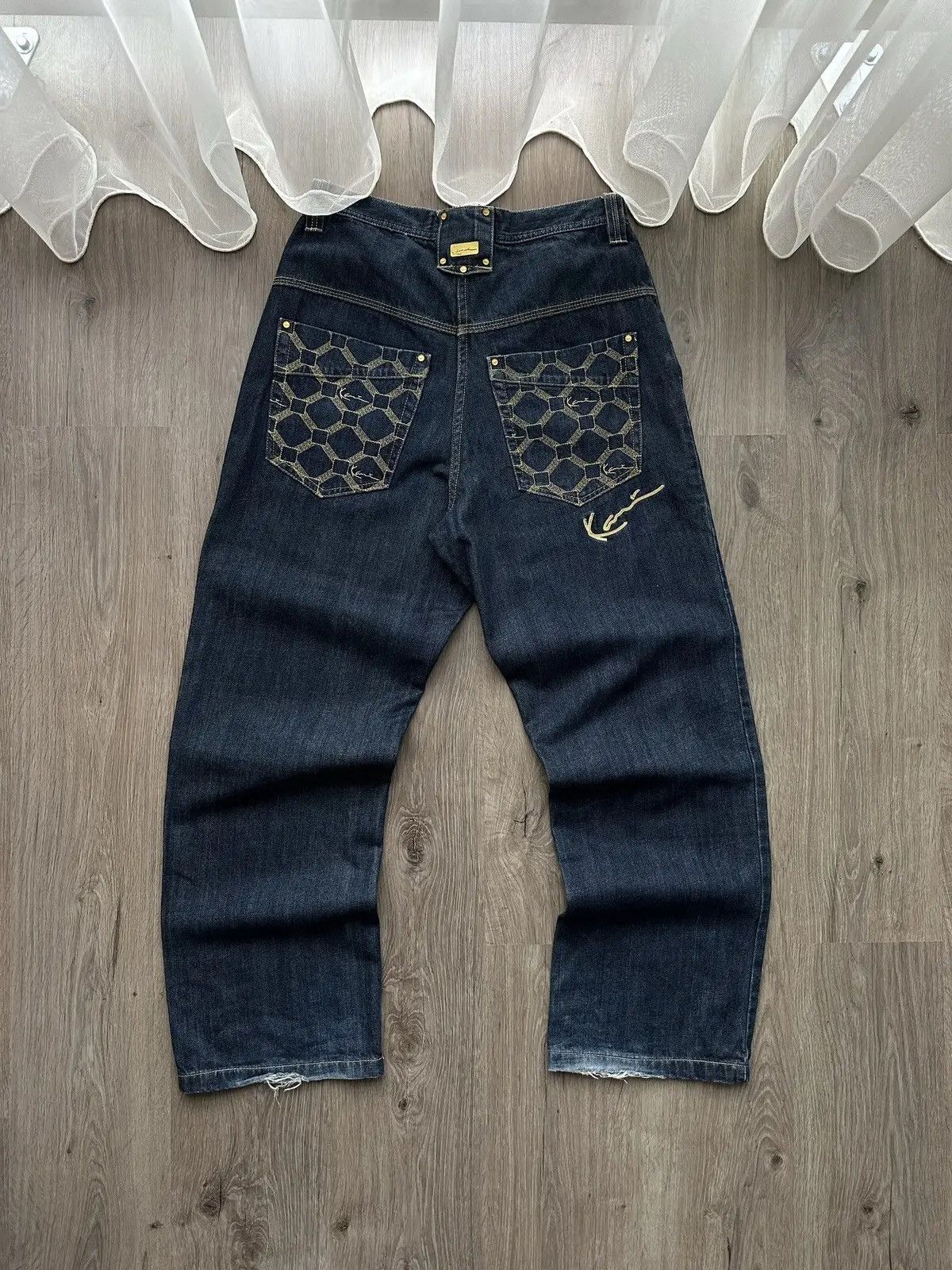 Karl Kani × Vintage Vintage Karl Kani Baggy Blue Rap Y2K Pants Size US 32 / EU 48 - 1 Thumbnail