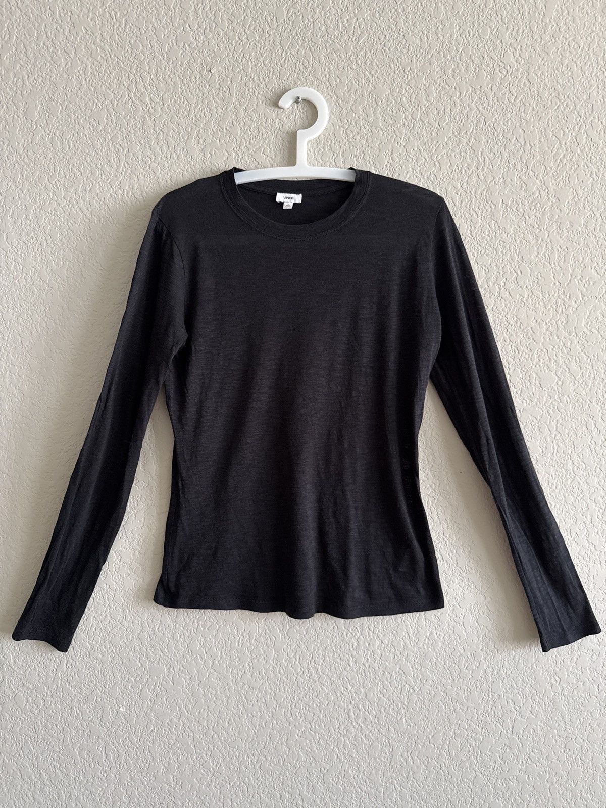 Vince Vince Pima Cotton L/S Tee Shirt Size S / US 4 / IT 40 - 2 Thumbnail