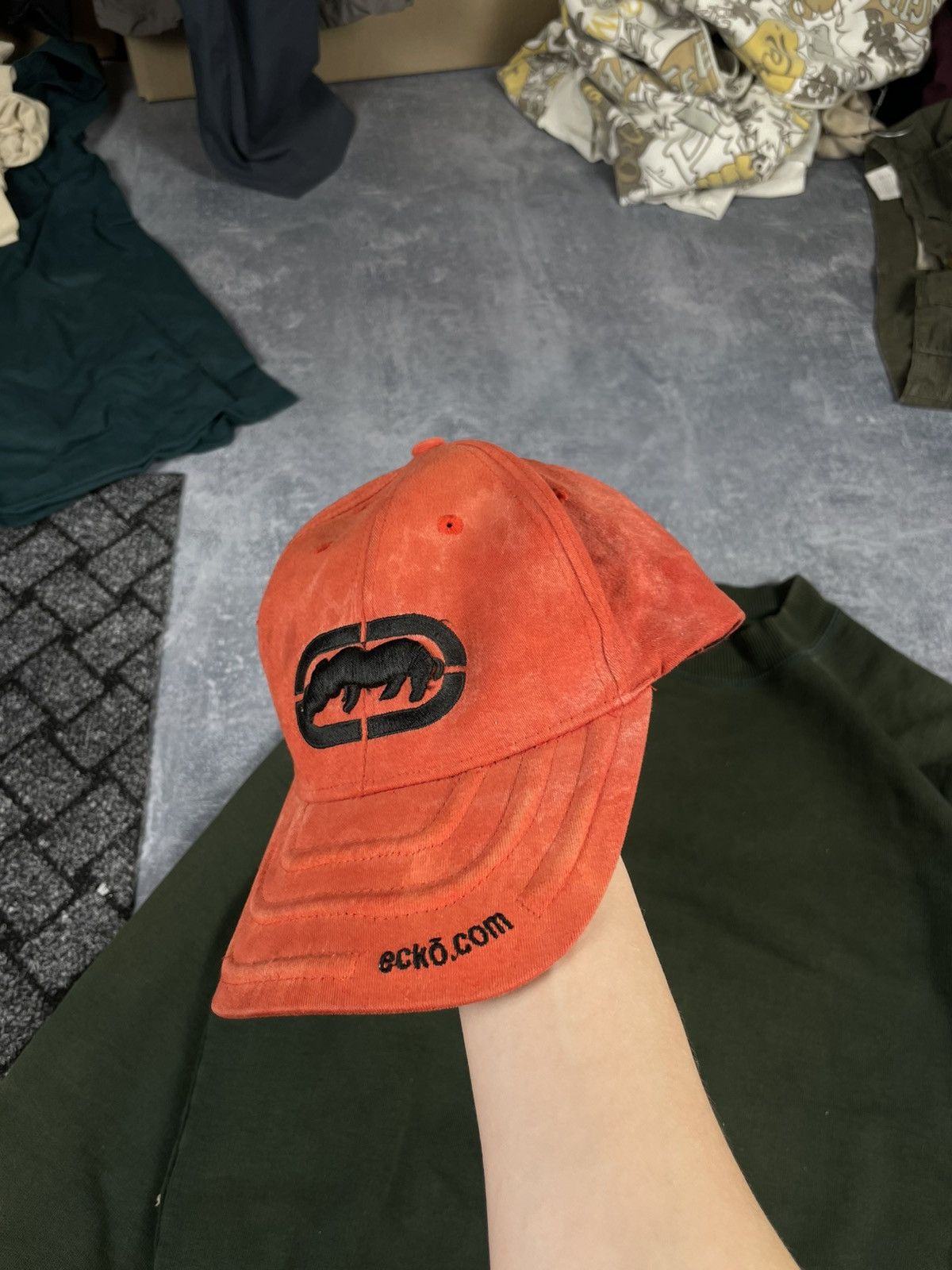 Ecko Unltd. × Vintage Vintage 99s flex fit Ecko unltd like Karl Kani Rap Hip Cap Size ONE SIZE - 3 Thumbnail