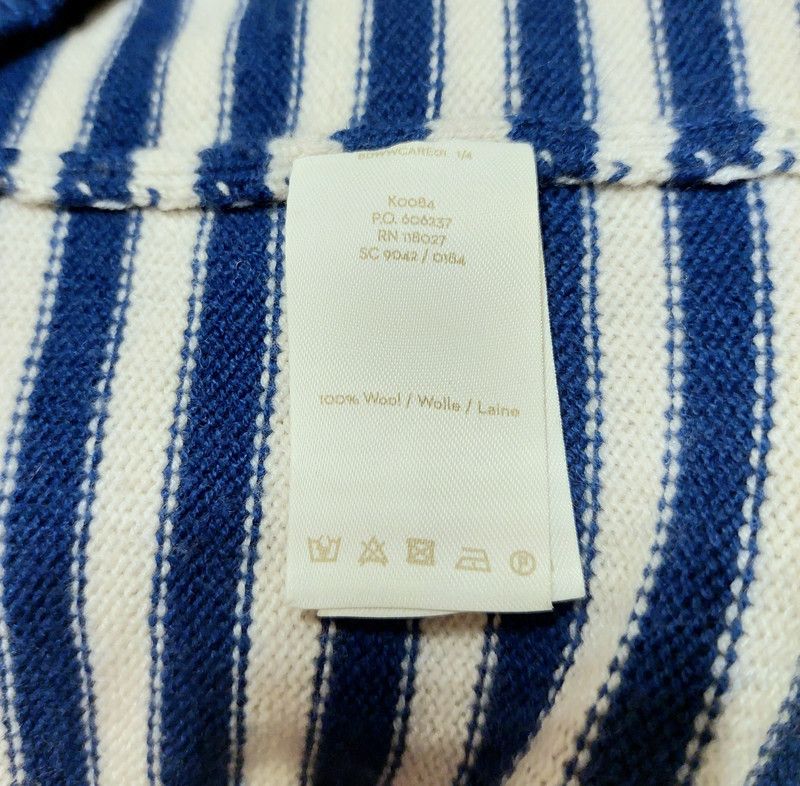 Boden 100% wool sweater jumper white blue luxury soft unique Size XS / US 0-2 / IT 36-38 - 6 Thumbnail