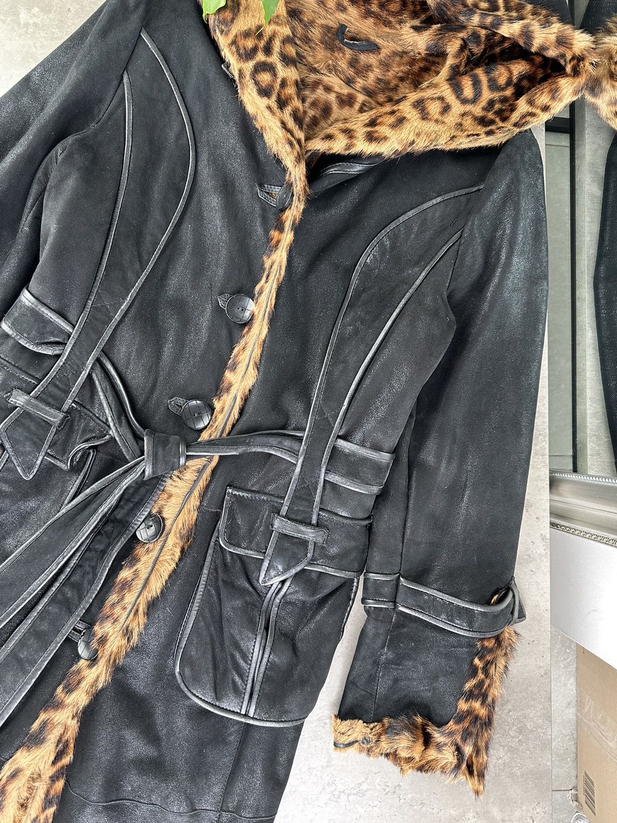Japanese Brand Vintage Sheepskin Coat Size L / US 10 / IT 46 - 4 Thumbnail
