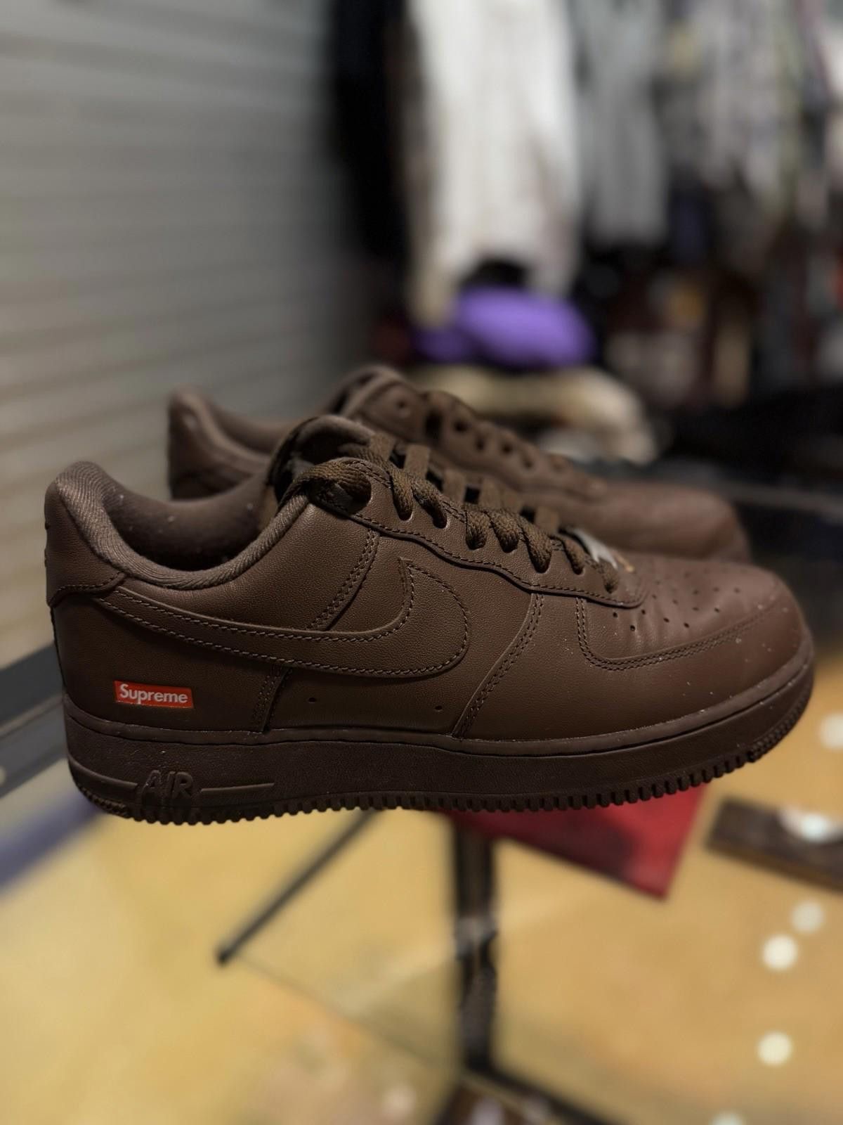 Nike Size 8- Nike Air Force 1 Low x Supreme Baroque Brown 2023 Size US 8 / EU 41 - 2 Thumbnail