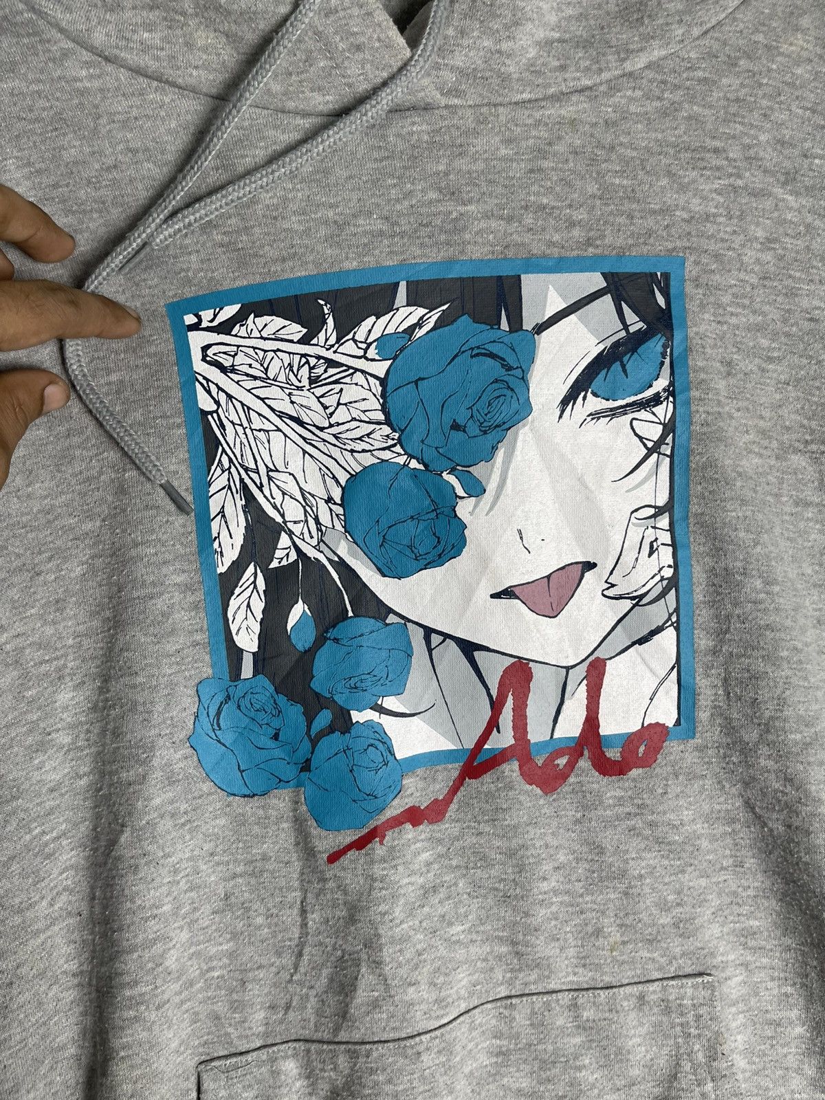 Anime 2000s ADO USSEWA JAPANESE ANIME HOODIE RARE PRINT Size US L / EU 52-54 / 3 - 5 Thumbnail