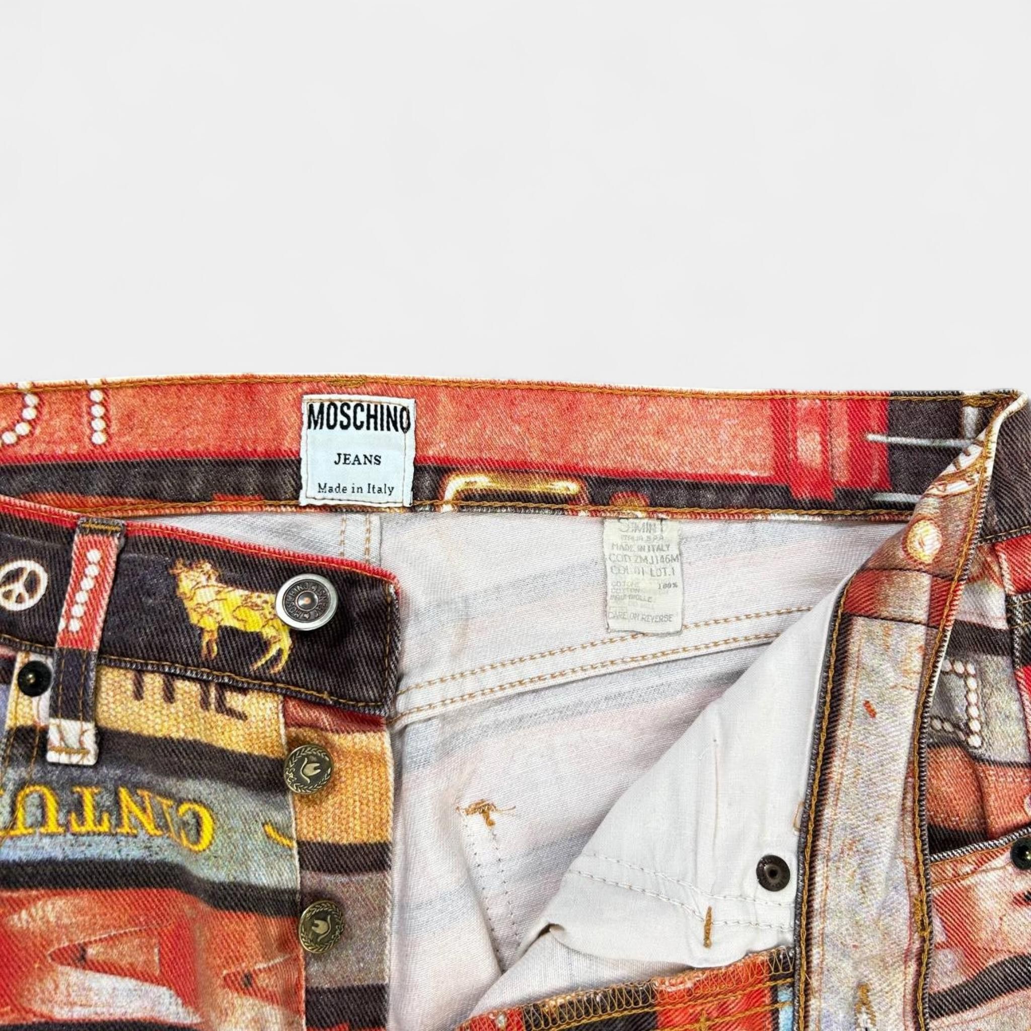 Moschino Moschino 2000's Belt Pattern Jeans Size US 29 - 4 Thumbnail