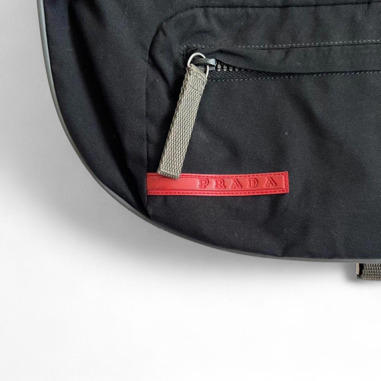 Prada Sport - Black Nylon Shoulder Bag Linea Rossa