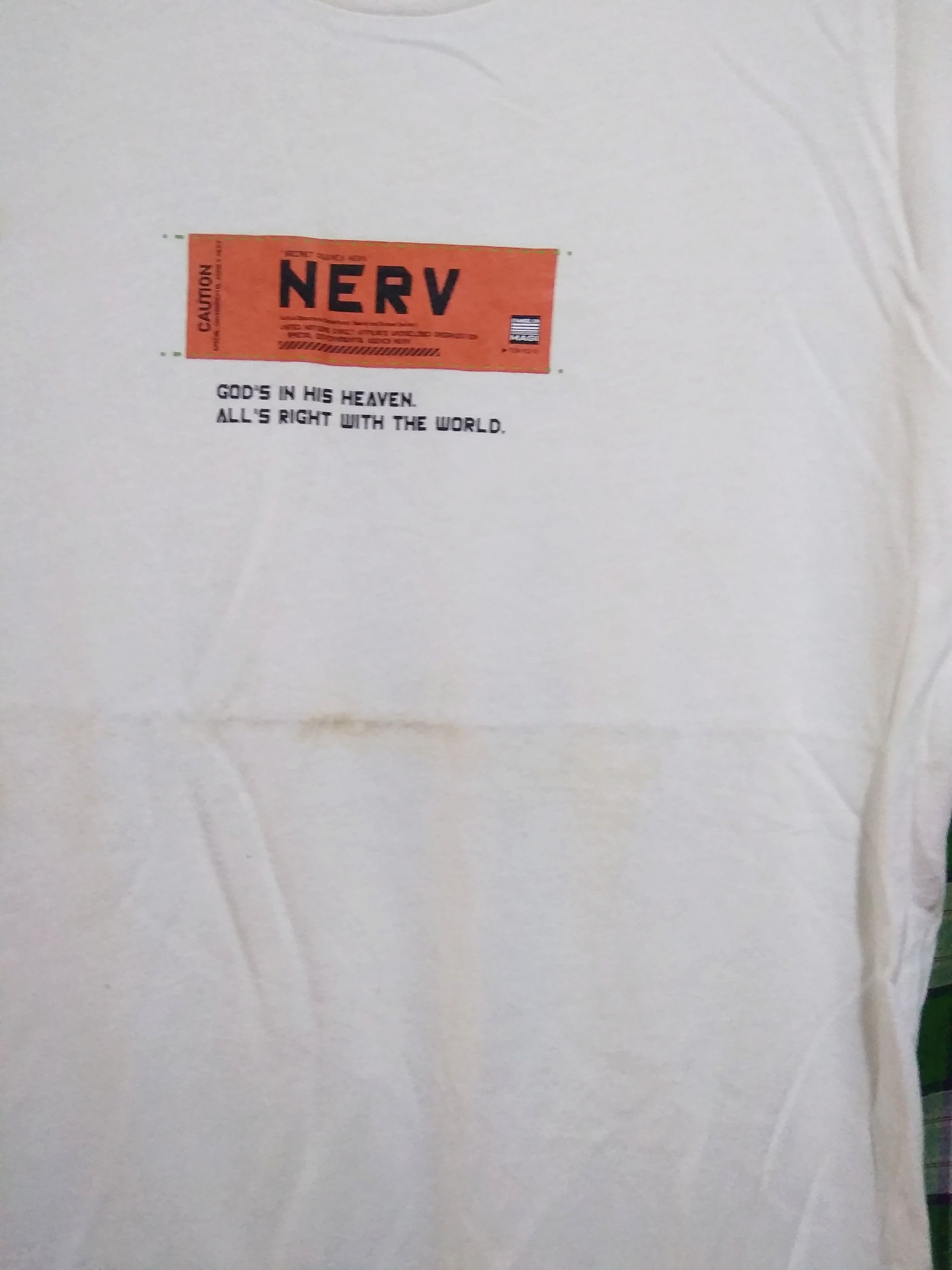 Anime Vintage Evangelion Secret Agency NERV t shirt Size US L / EU 52-54 / 3 - 3 Thumbnail