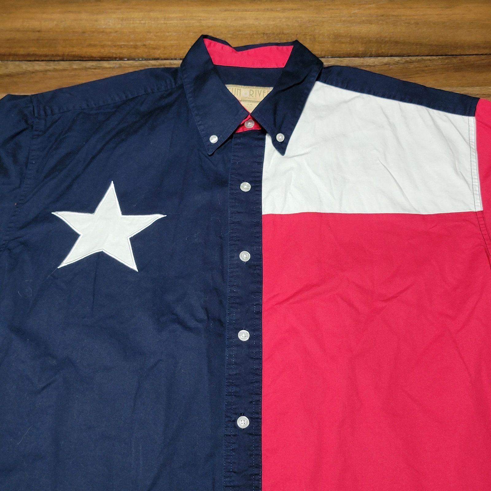 Other Sun River LS Texas Flag Western Button Up Shirt -Size Large* Size US L / EU 52-54 / 3 - 3 Thumbnail