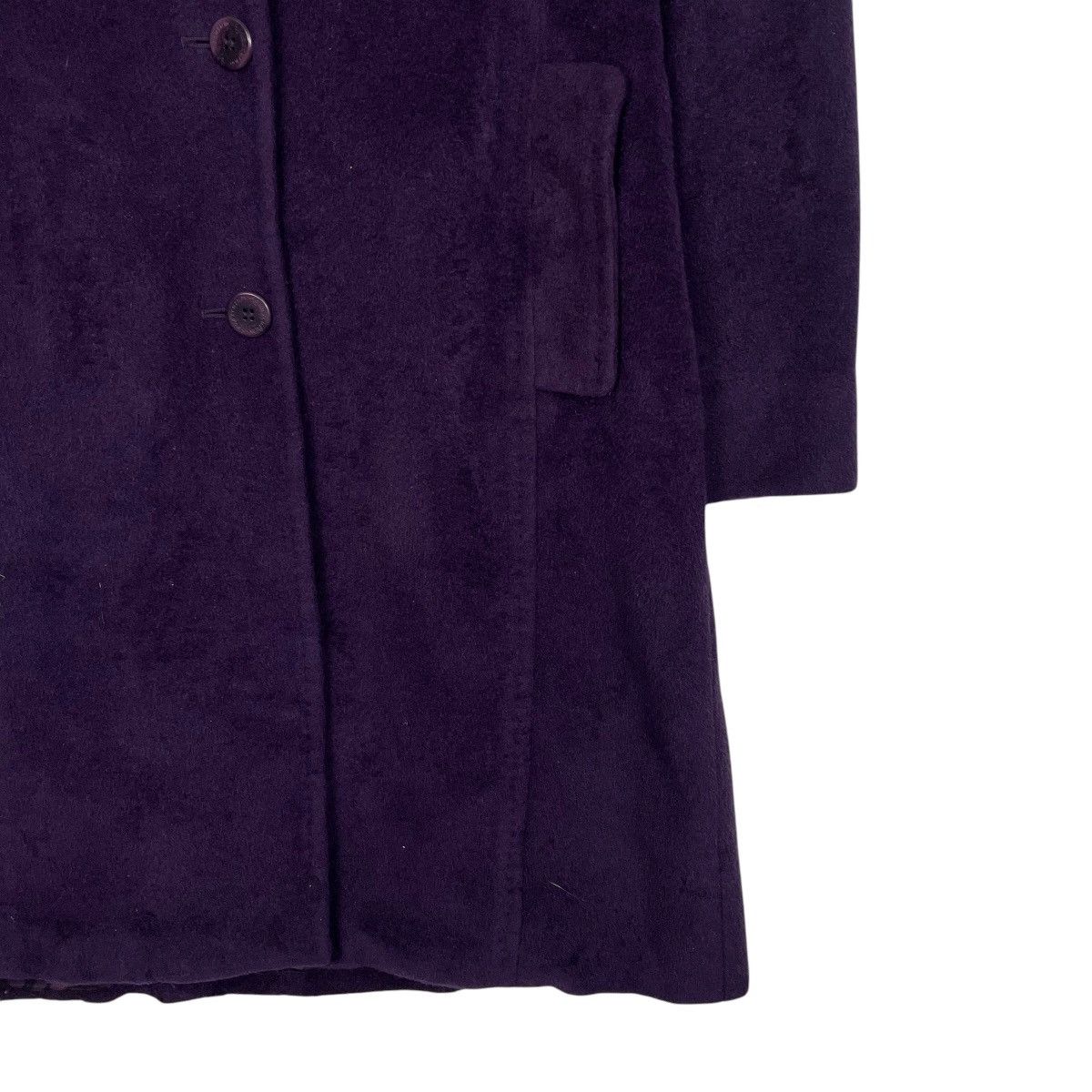 Aquascutum Aquascutum Rabbit Fur Purple Wool Coat Size S / US 4 / IT 40 - 5 Thumbnail