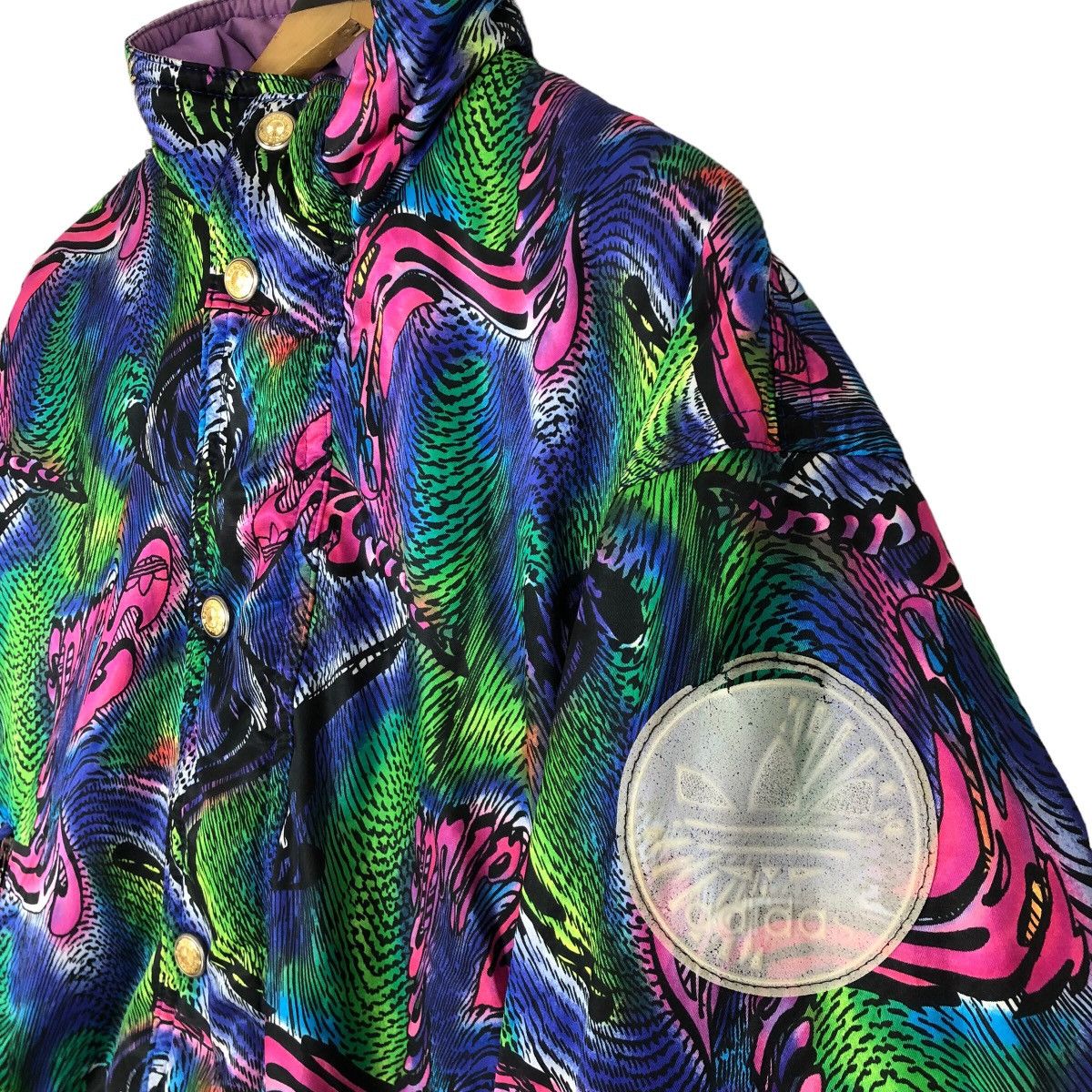 Adidas Vintage 80s Adidas Originals Reversible Nylon Light Jacket Size US L / EU 52-54 / 3 - 12 Thumbnail