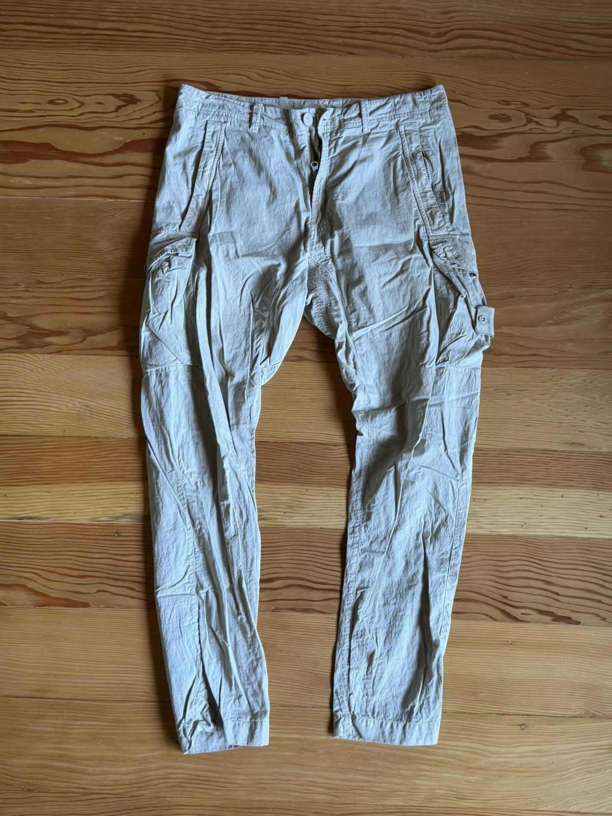 Stone Island ghost project khaki cargo pants