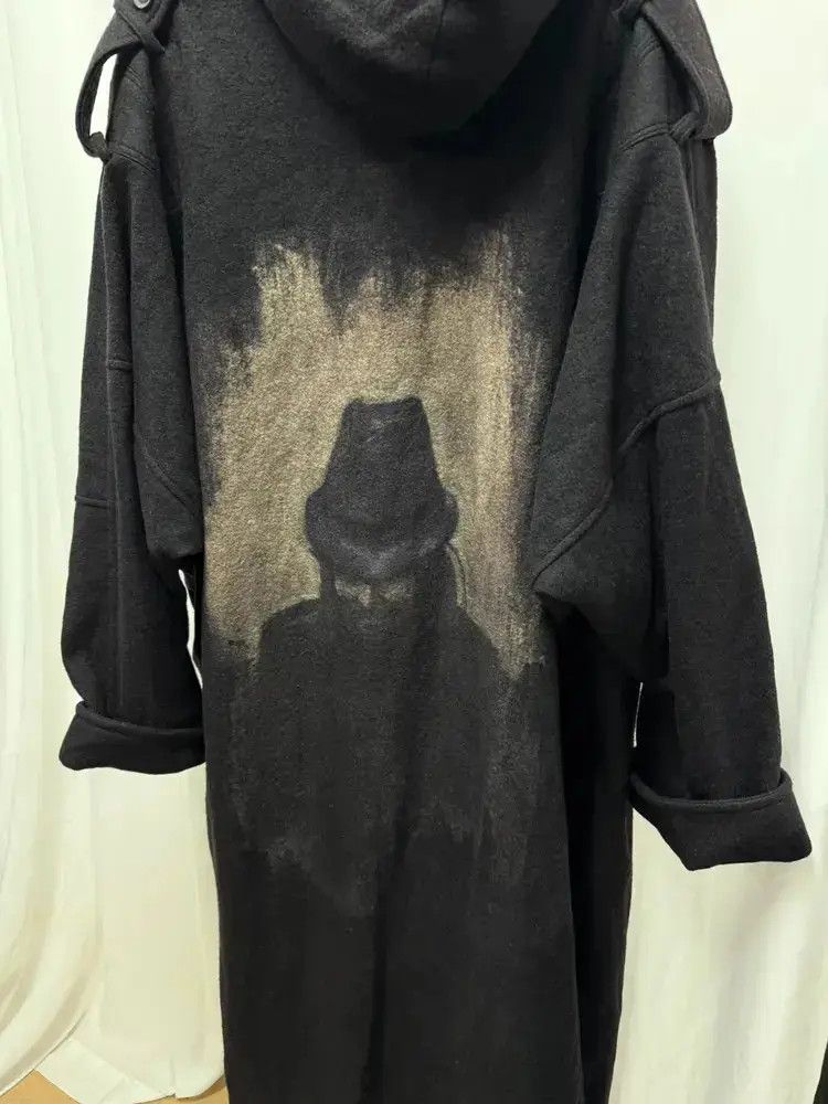 Yohji Yamamoto Yohji Yamamoto Pour Homme Figure Print Wool Coat Size US L / EU 52-54 / 3 - 4 Thumbnail