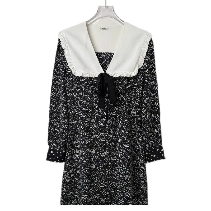 Miu Miu Miu Miu Green Cotton Blend Dress for Women 0089 Size XL / US 12-14 / IT 48-50 - 1 Thumbnail