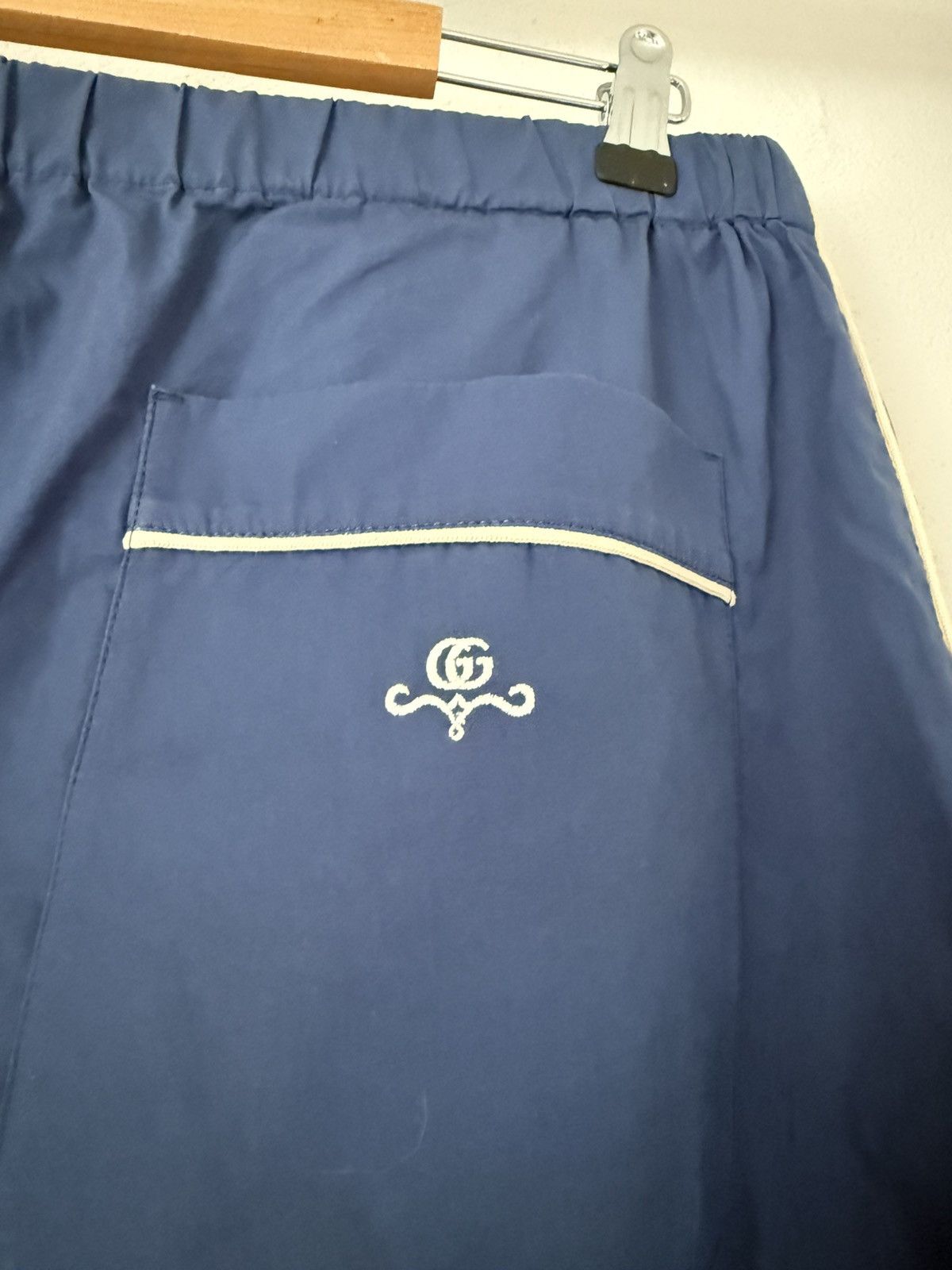 Gucci Gucci Track Pants in Navy Cotton with Side Stripe – Size 52 Size US 30 / EU 46 - 10 Thumbnail