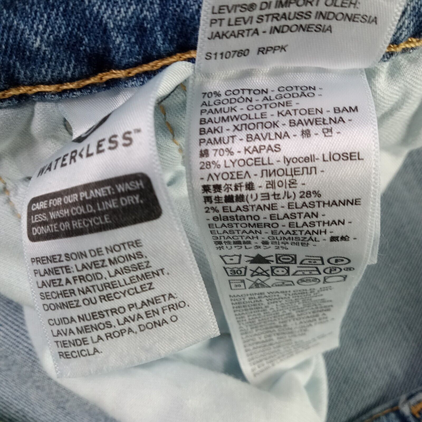 Levi's Levi's 511 Slim Fit Jeans Men's 40x30 Blue Stretch Slim Size US 40 / EU 56 - 5 Thumbnail