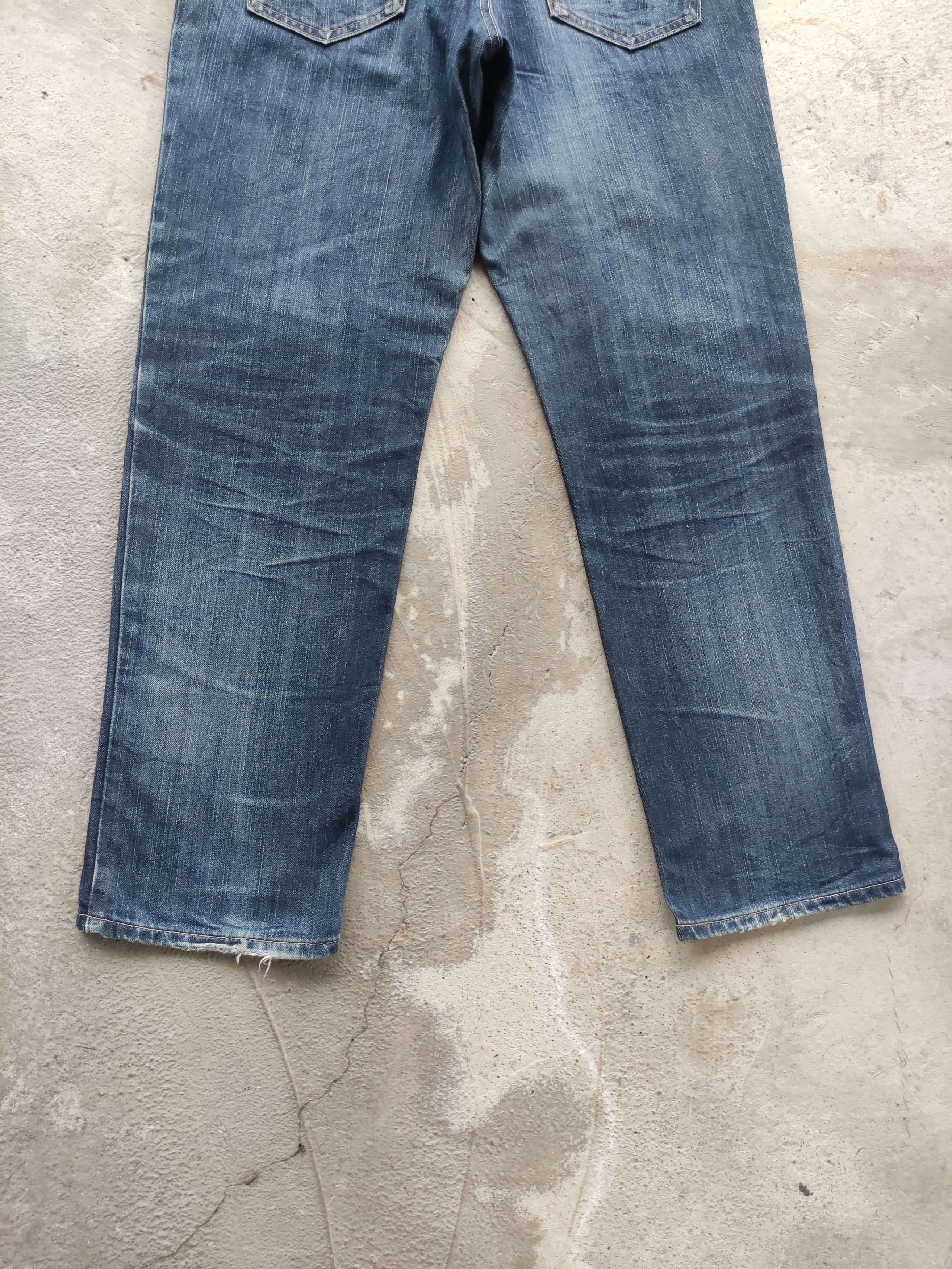 Edwin Vintage Edwin Japan Jean Distressed Faded Denim Size US 37 - 11 Thumbnail