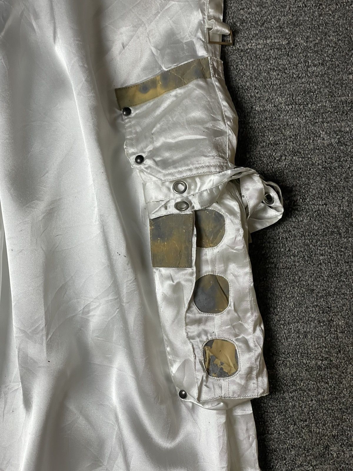 Japanese Brand 🔥 Ermosa by Juvenile Delinquent Satin Cargo Pants 🔥 (142) Size US 34 / EU 50 - 7 Thumbnail