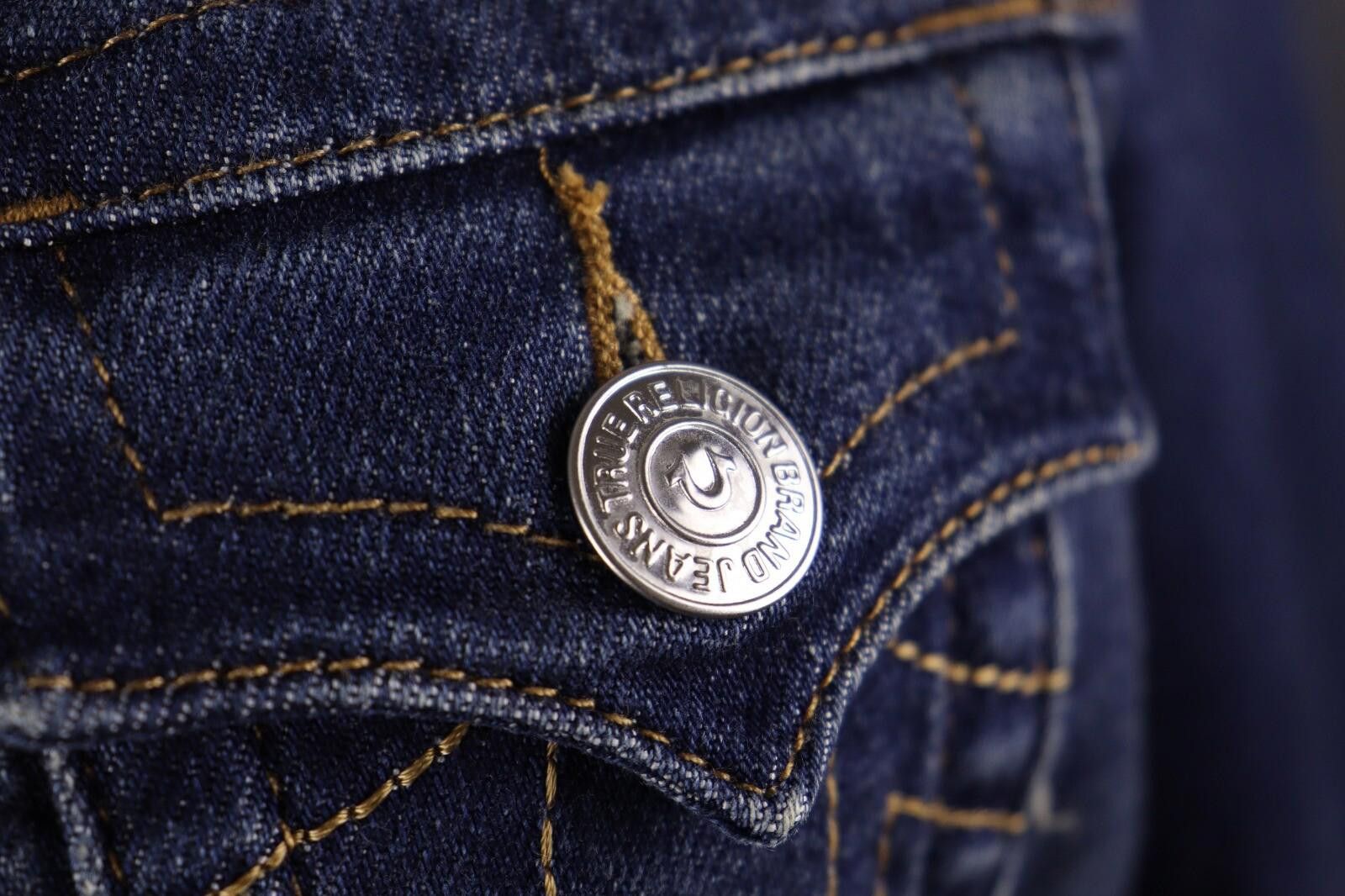 True Religion True Religion Row Seat Blue Denim Jacket Size S Size S / US 4 / IT 40 - 6 Thumbnail