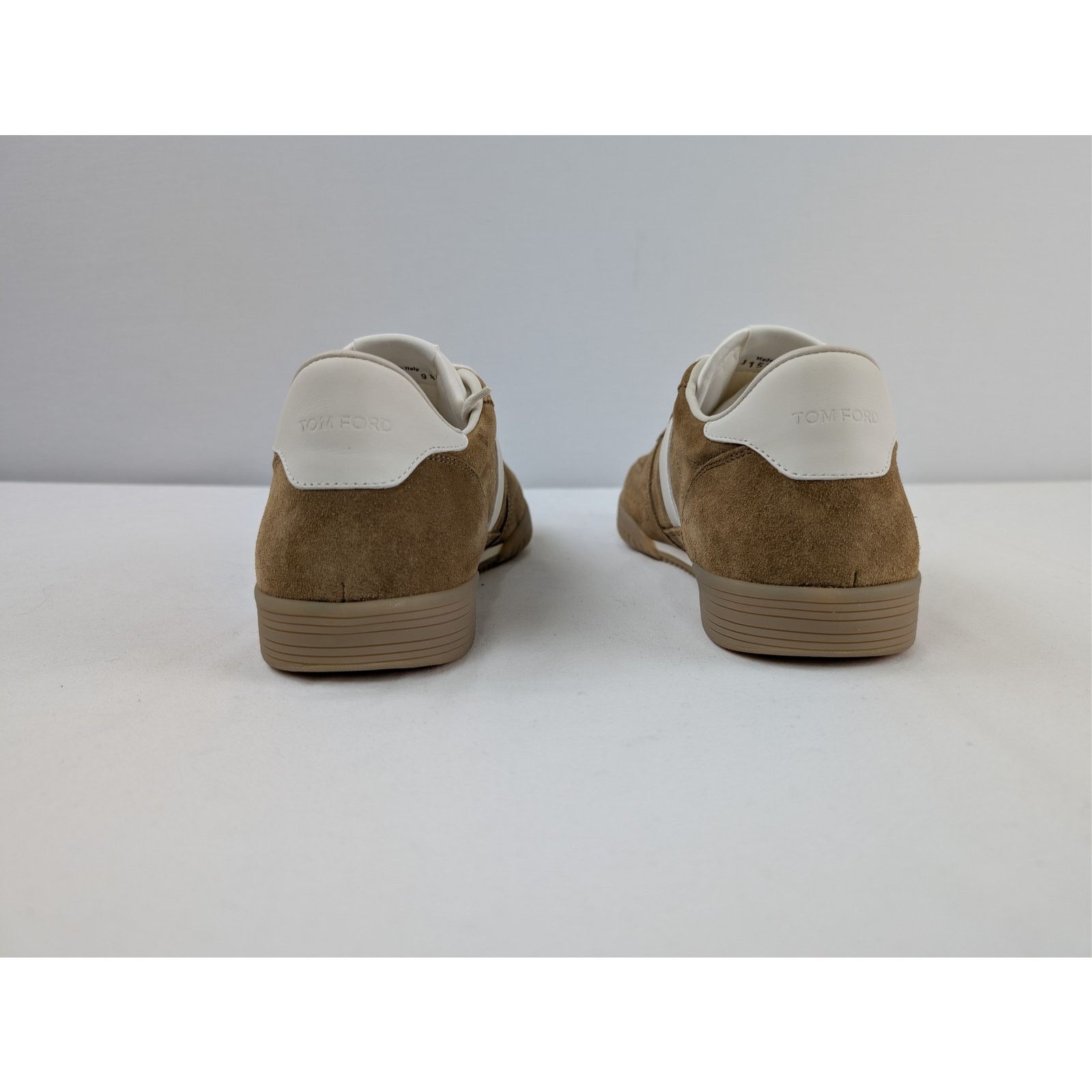 Tom Ford o1rshd1 Terence low-top sneakers in tan suede/white leather Size US 9.5 / EU 42-43 - 10 Thumbnail