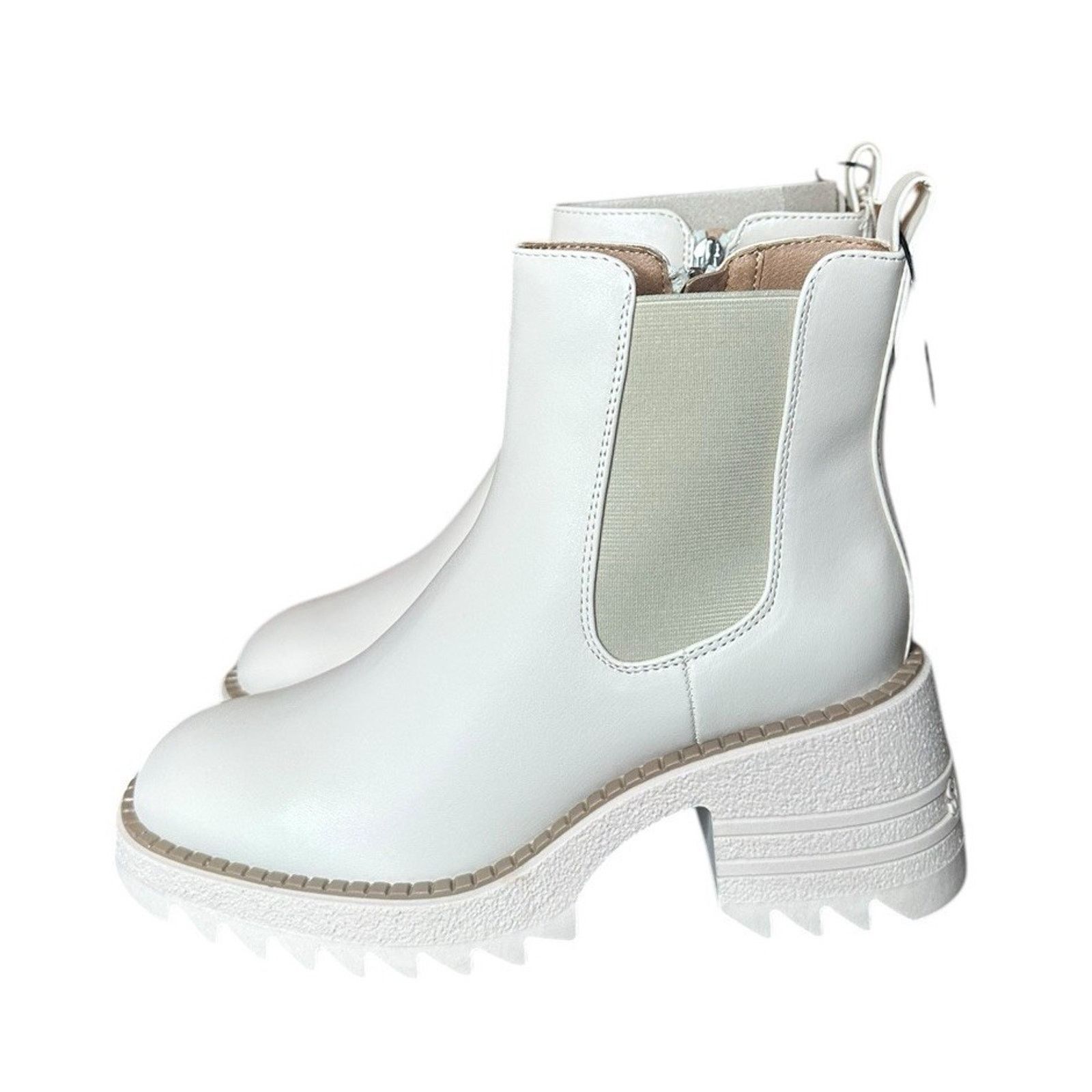 Other Sam & Libby Lennon Vanilla Ivory Lug Sole Chelsea Boots Sz 7 Size US 7 / IT 37 - 6 Thumbnail