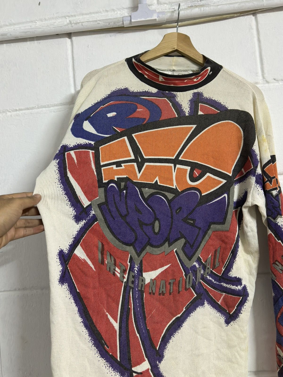 Vintage Vintage-1995 Axo Power Sport Motocross L/S Thermal Shirt Size US XL / EU 56 / 4 - 19 Thumbnail