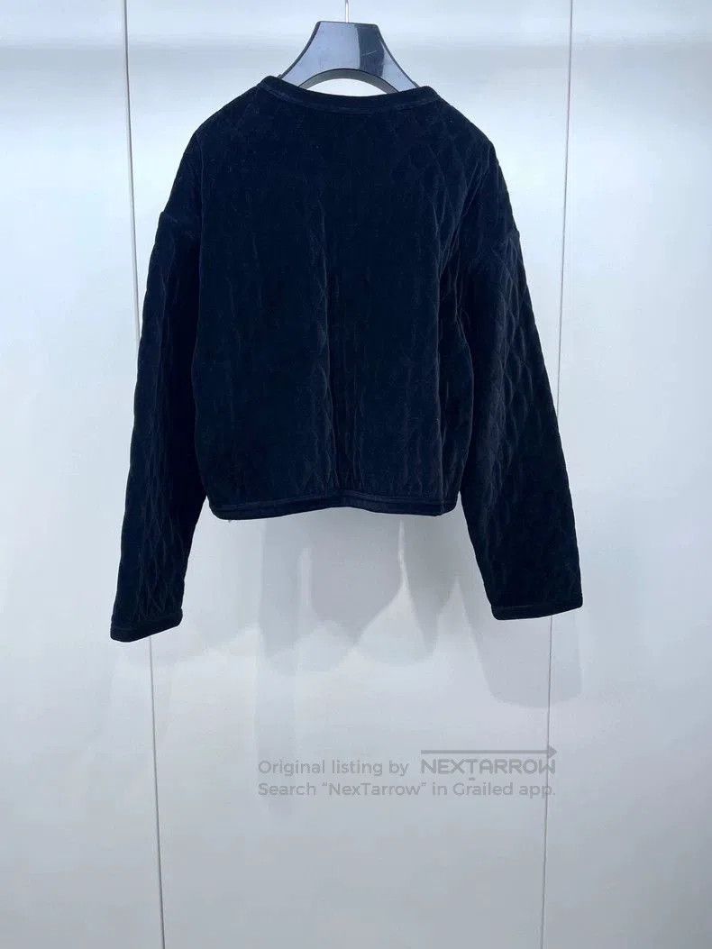 Celine Celine Black Velvet Quilted Jacket. Size US L / EU 52-54 / 3 - 2 Thumbnail