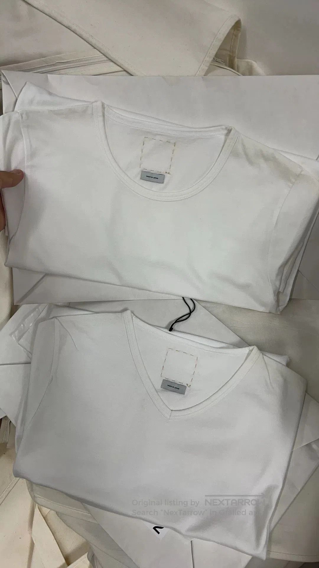 Visvim VISVIM Ultimate V Neck Tee in White. Size US M / EU 48-50 / 2 - 4 Thumbnail