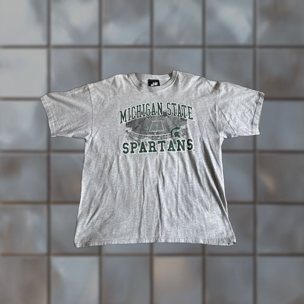 Vintage VINTAGE Michigan State Spartans MSU Gray T-Shirt J2 Sport Men XL Read Size US XL / EU 56 / 4 - 1 Thumbnail