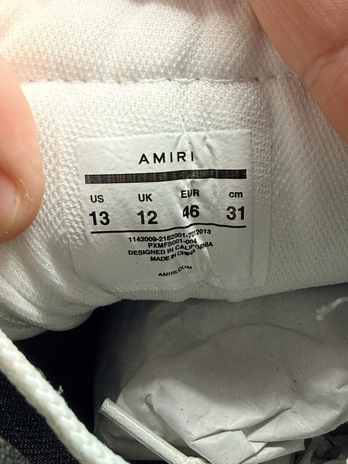 Amiri NEW Size 13 - Amiri Skel High White Black ($650 Retail) Size US 13 / EU 46 - 7 Thumbnail