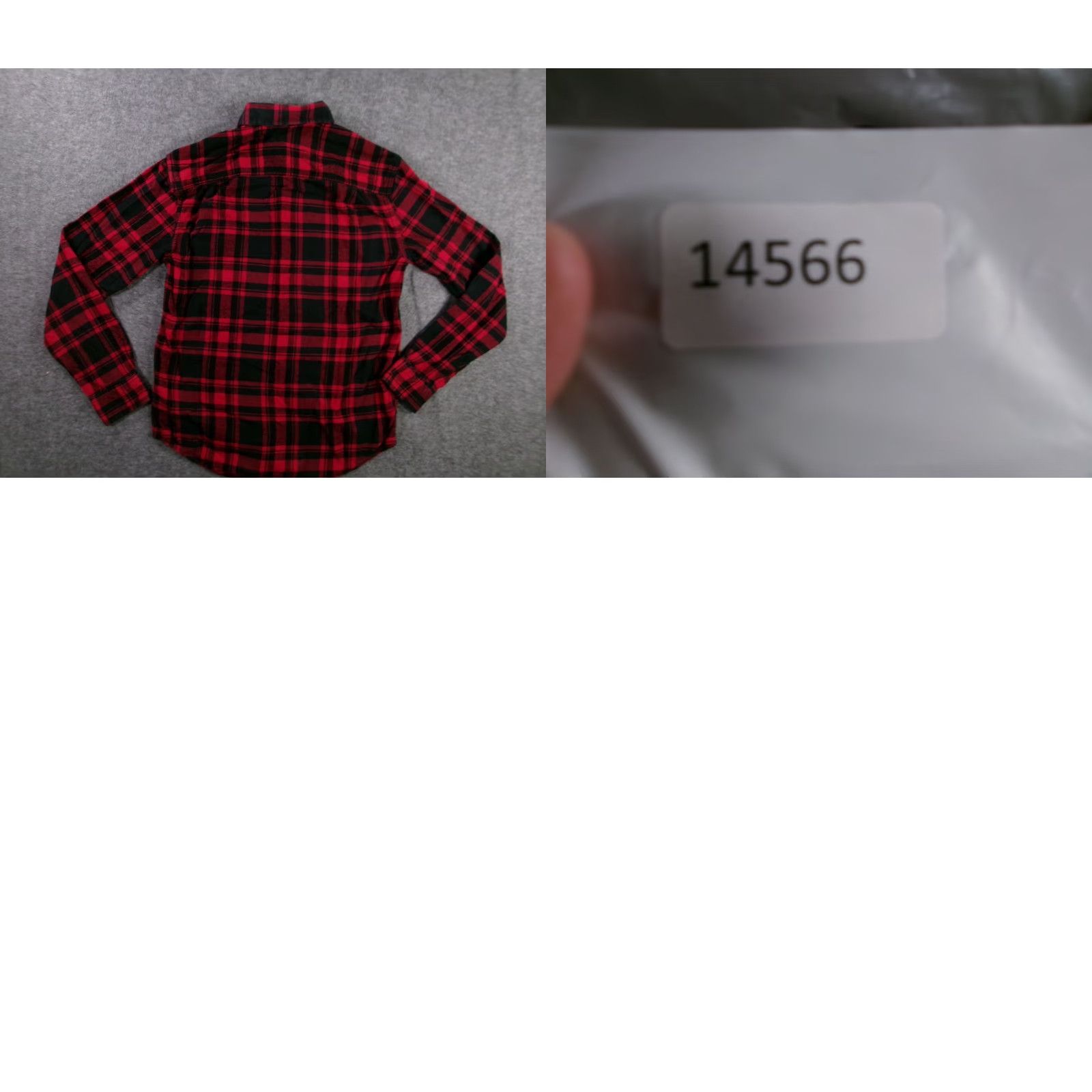 George George Shirt Men Small Red Black Buffalo Plaid Check Flannel Camp Lumberjack Size US S / EU 44-46 / 1 - 8 Thumbnail