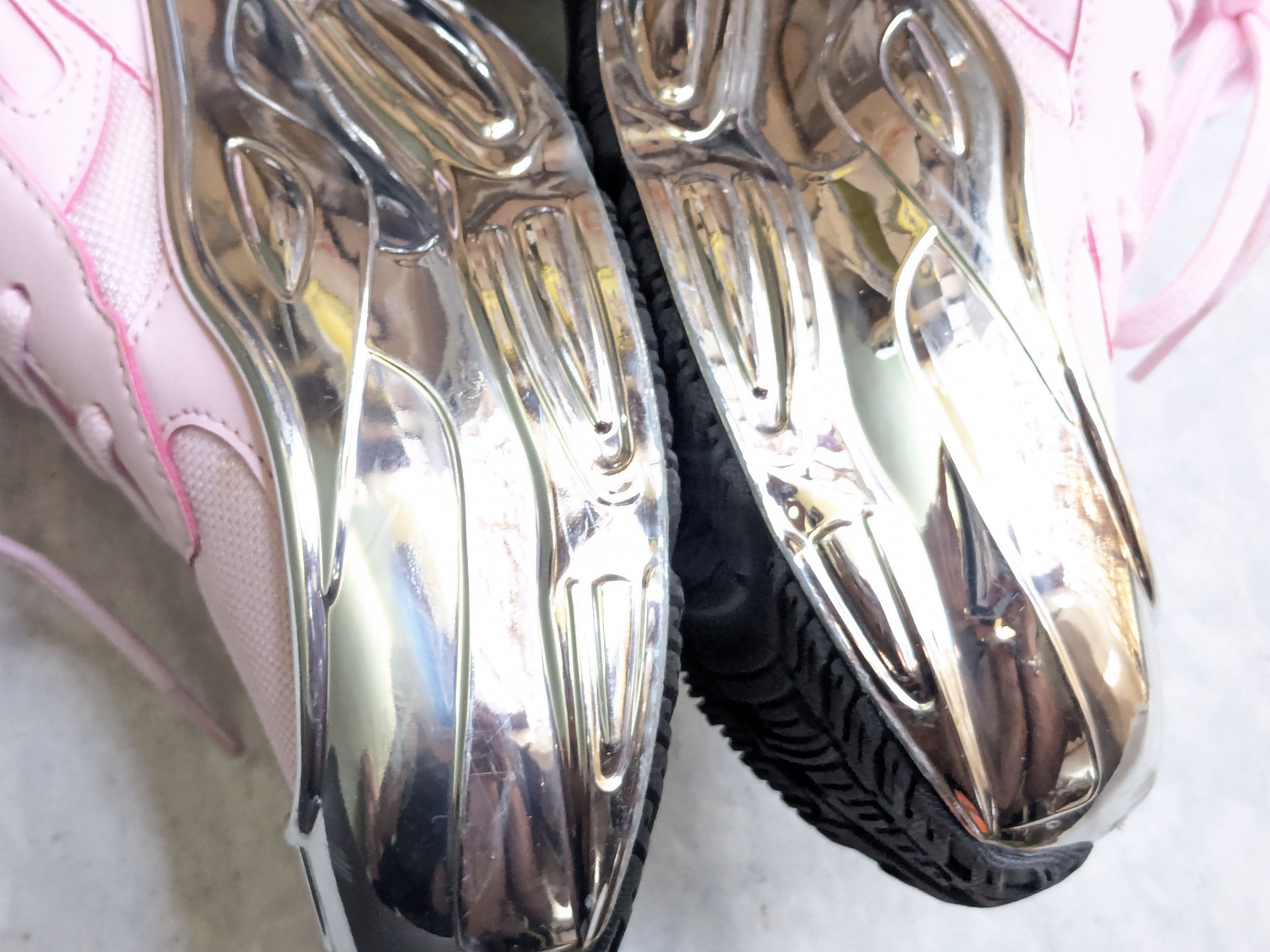 Adidas × Raf Simons Adidas Ozweego Mirrored Pink 9.5 Silver Chrome Size US 9.5 / EU 42-43 - 15 Thumbnail