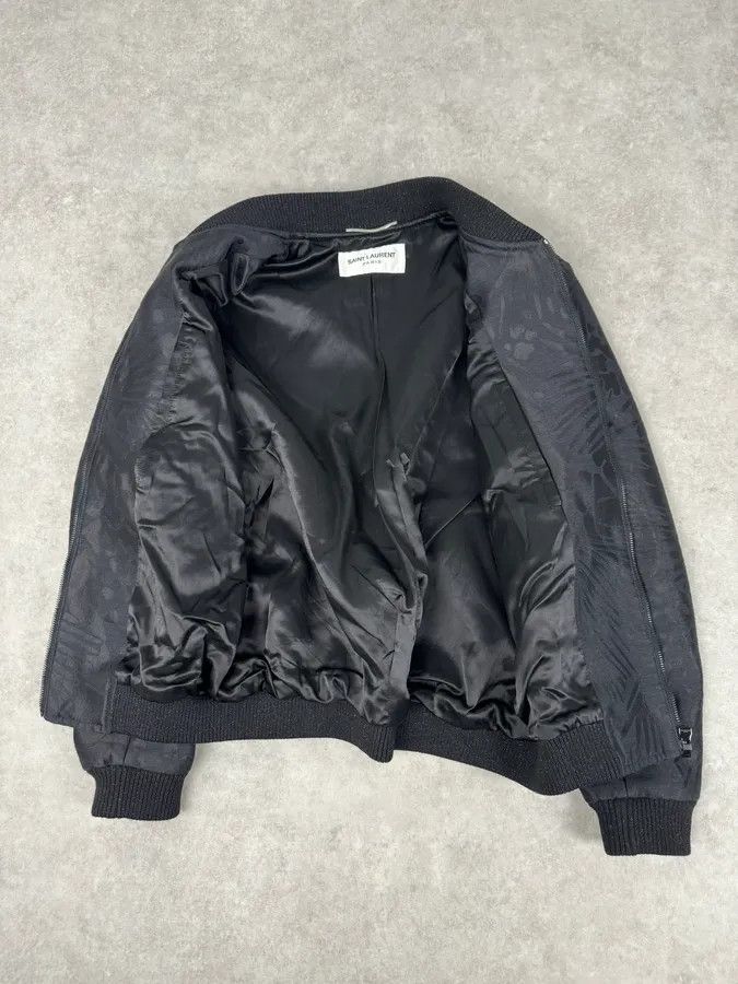 Saint Laurent Paris SS2021 Saint Laurent Black Nylon Ruched Zip Bomber Jacket Size XS / US 0-2 / IT 36-38 - 8 Thumbnail