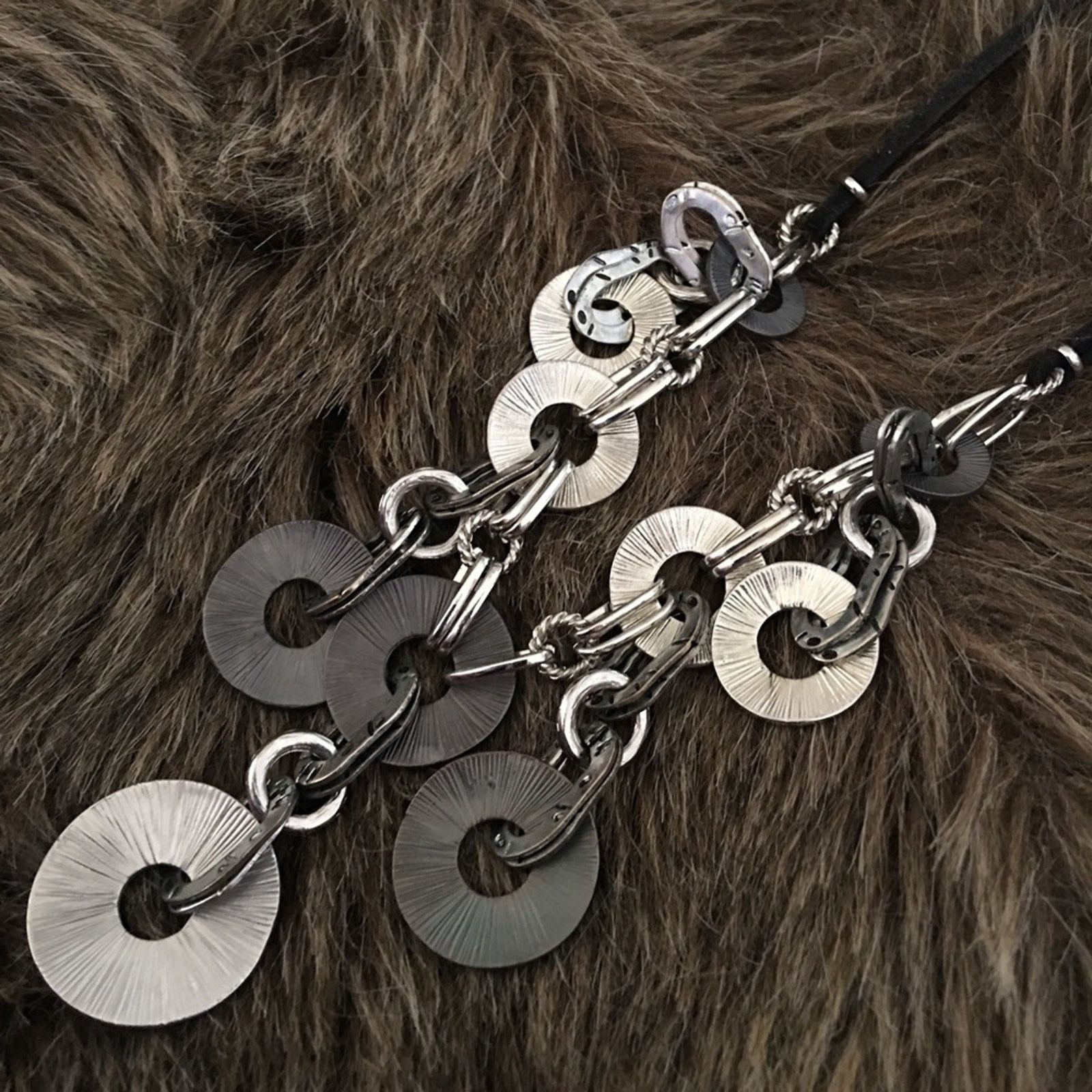 Jewelry Silver tone coin button corded necklace Size ONE SIZE - 6 Thumbnail