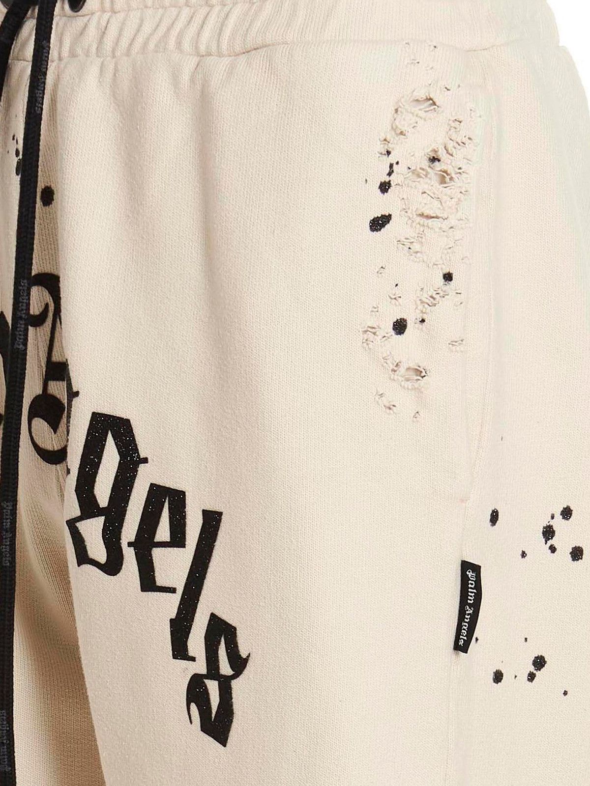 Palm Angels o1gr1nt0425 Gd Glittered Logo Sweatpants & Joggers Off White Size US 30 / EU 46 - 3 Thumbnail