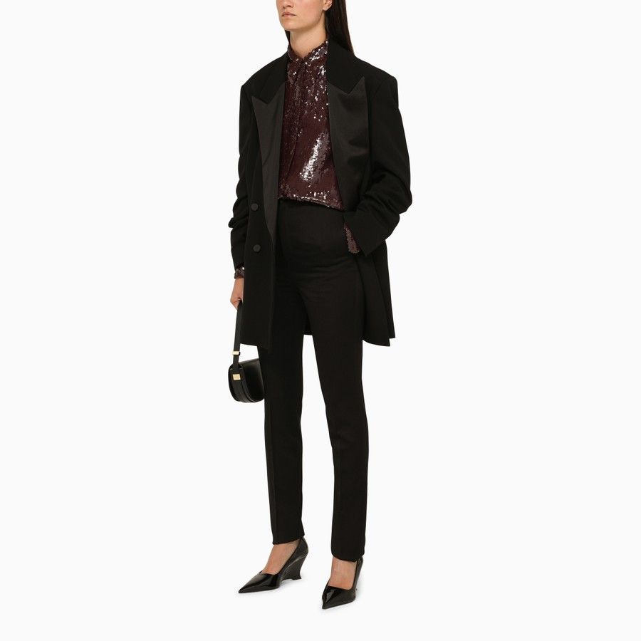 Saint Laurent Paris o1d2blof0924 Trousers in Black Size 28" / US 6 / IT 42 - 3 Thumbnail